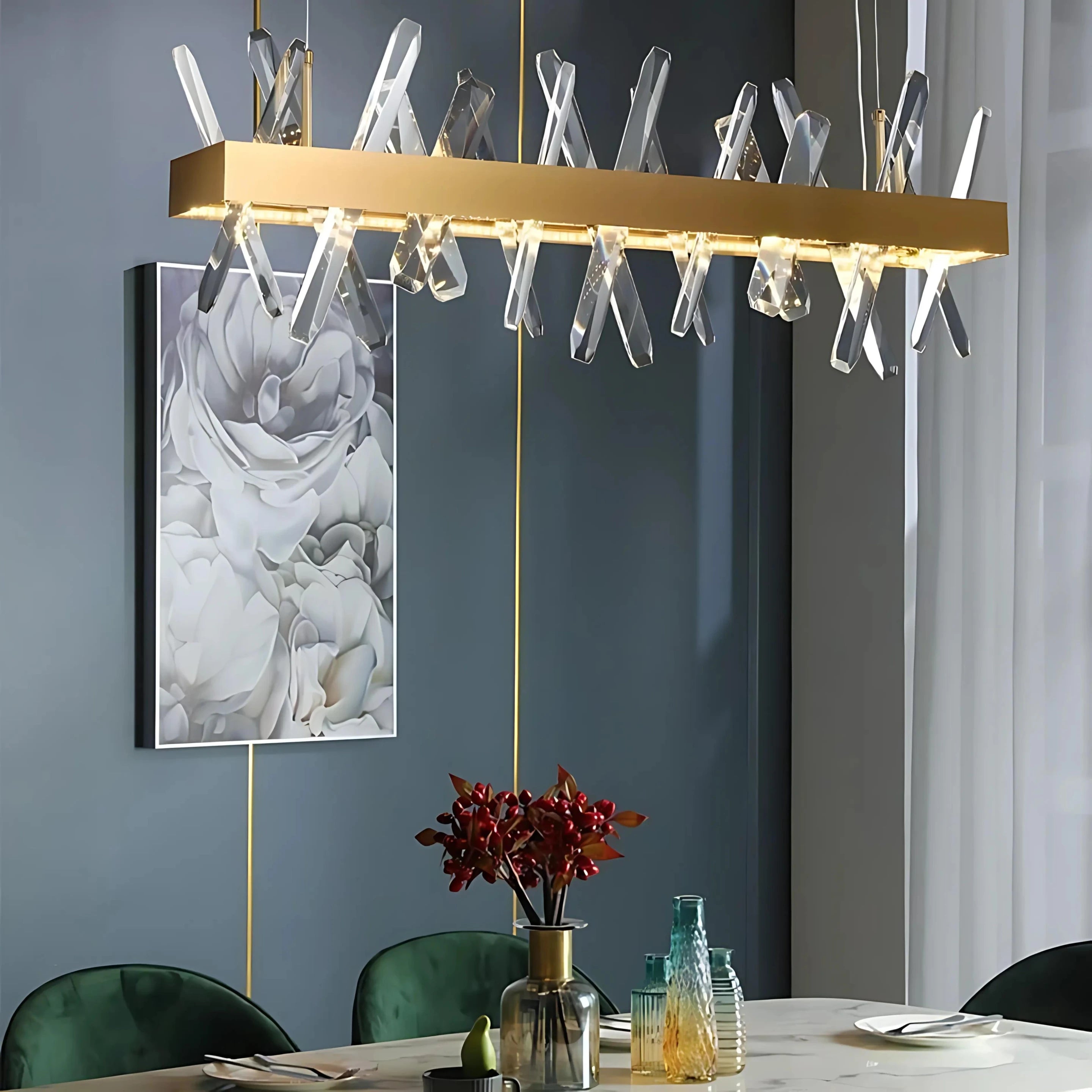 CELESTIAL FUSION LINEAR CHANDELIER