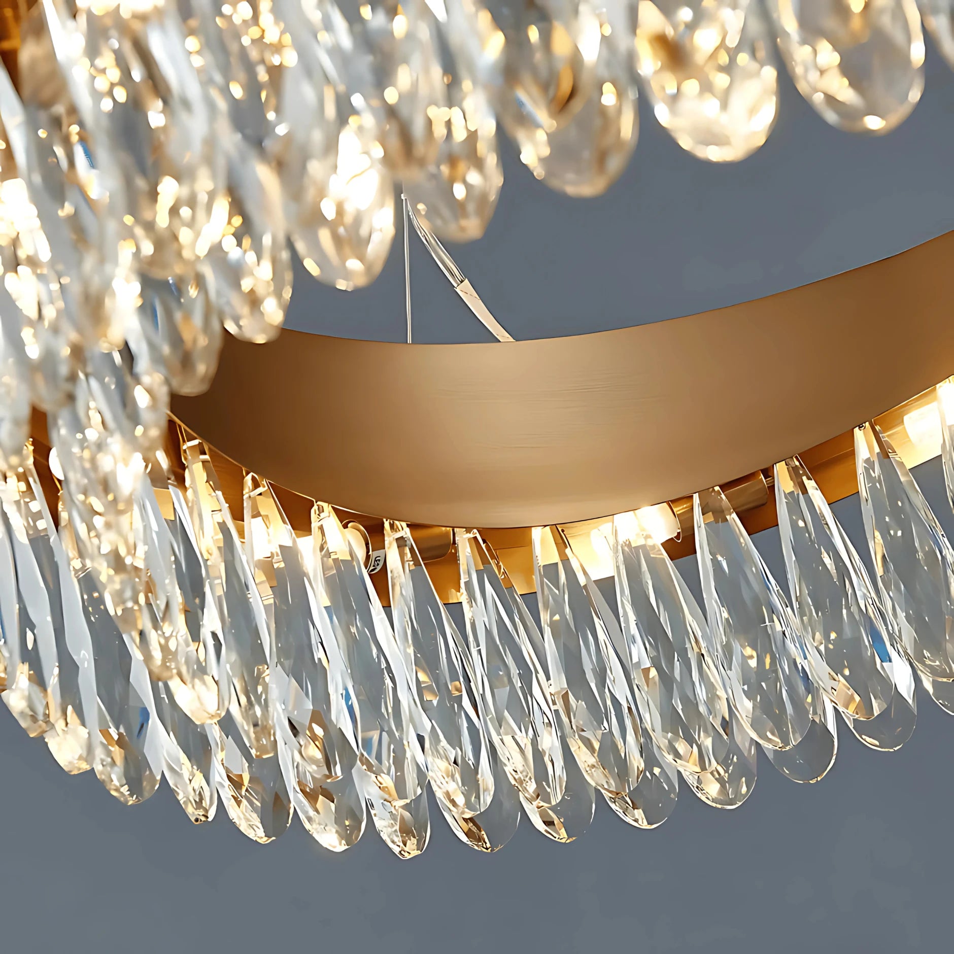 LUXURY WAVE OVAL CHANDELIER