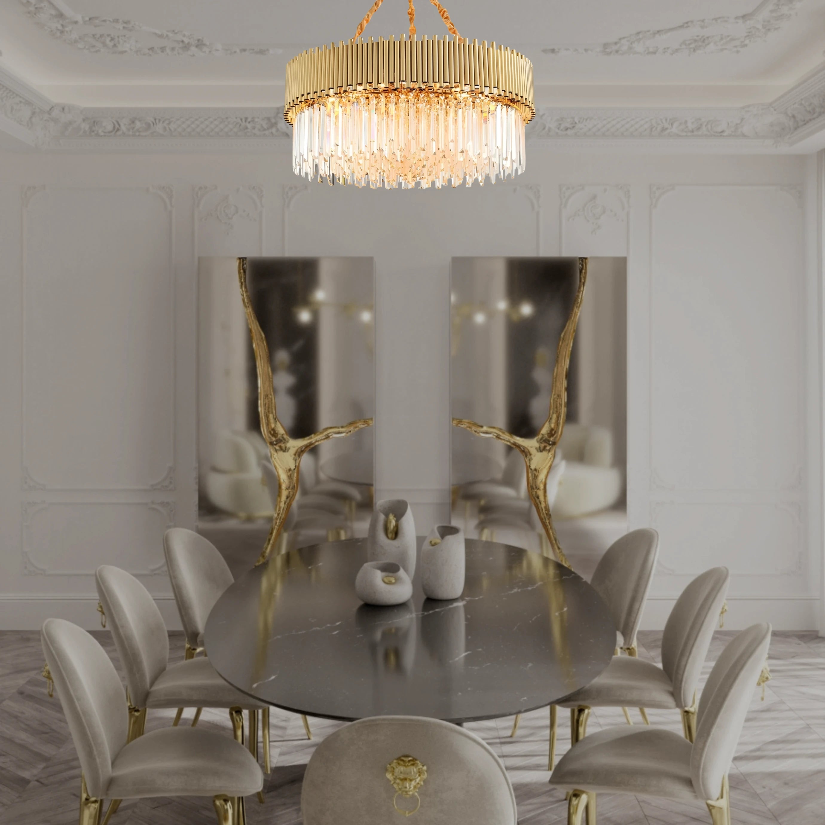 AURORE SCINTILLANTE HALO CHANDELIER