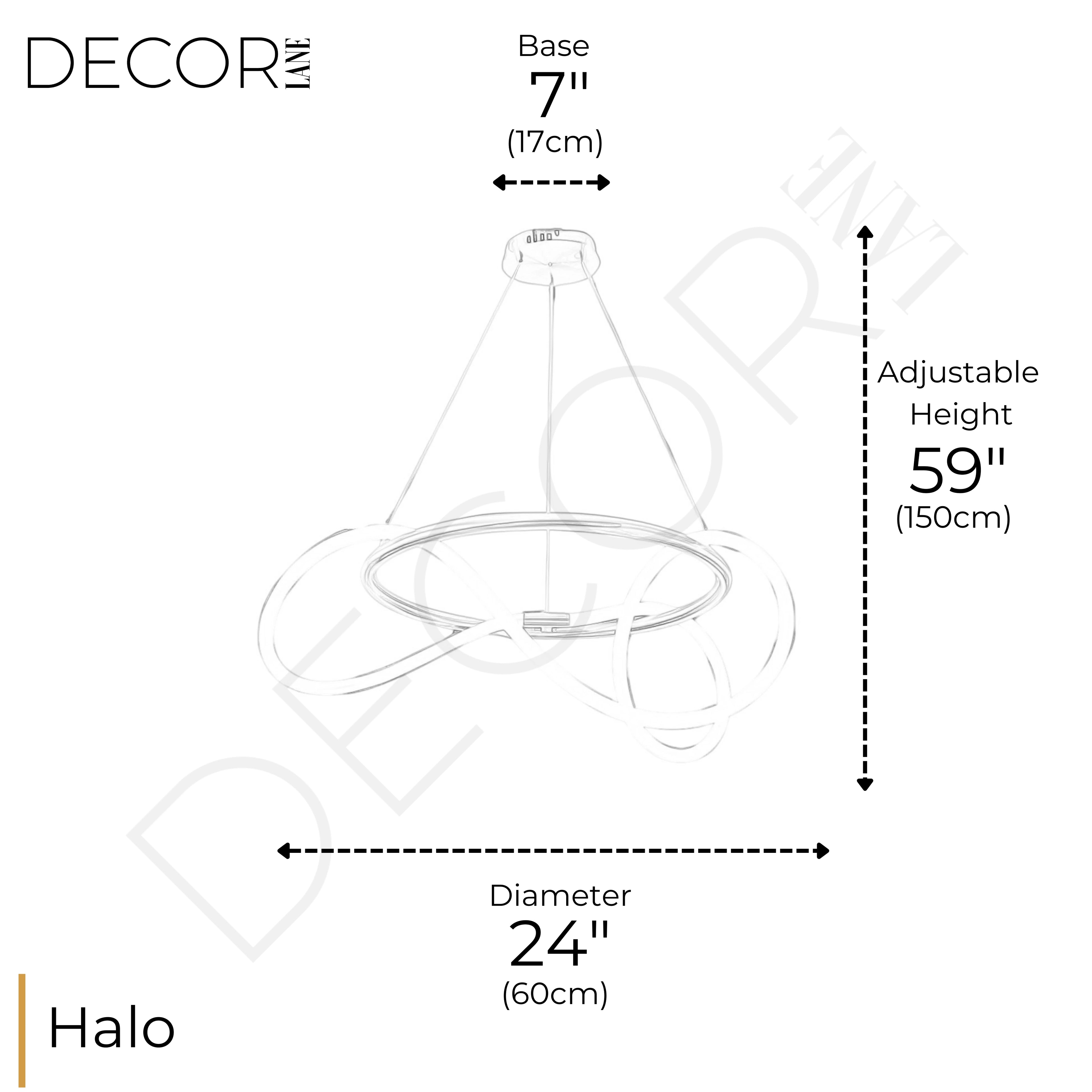 AMORPHOUS TUBE HALO CHANDELIER