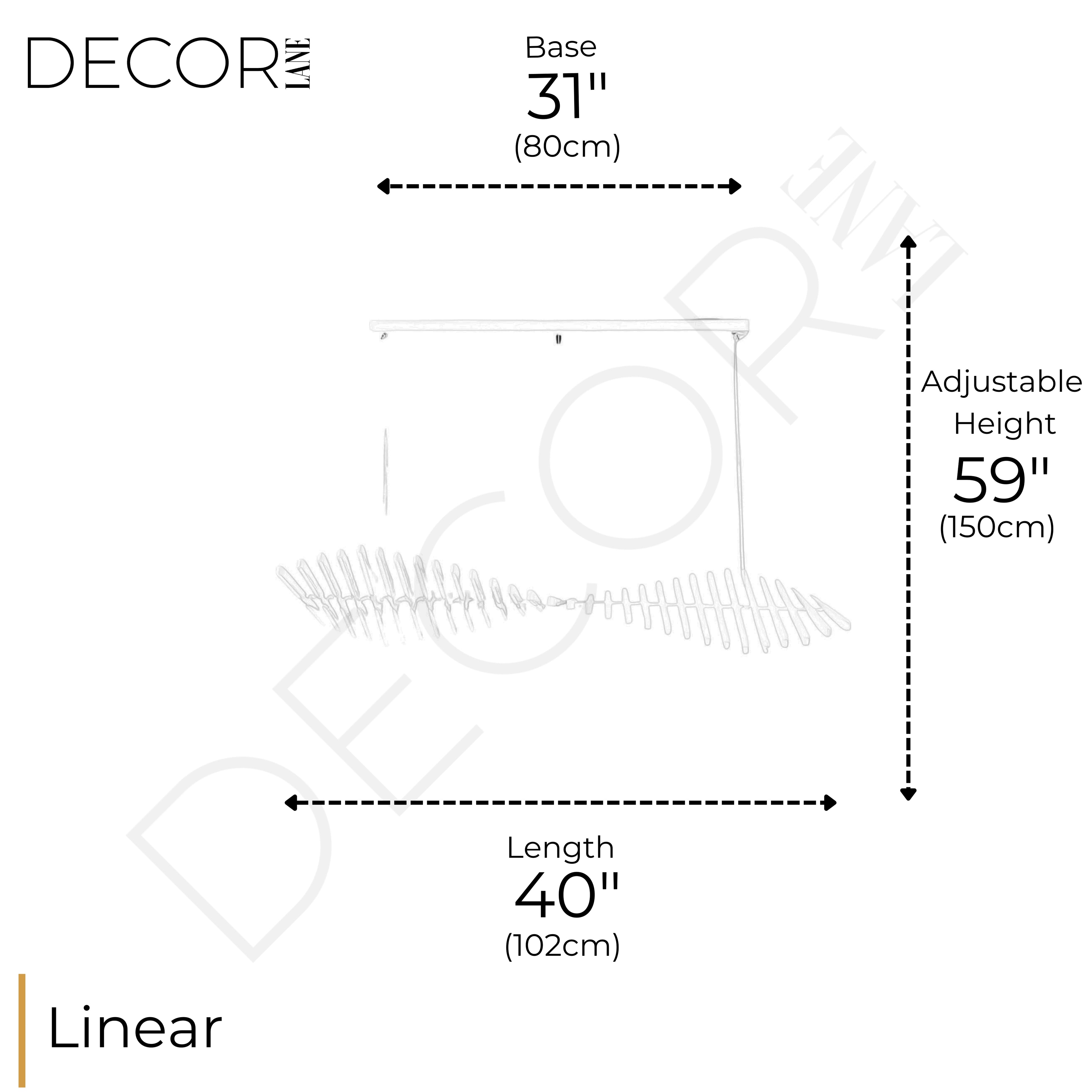 RHYTHM LINEAR CHANDELIER