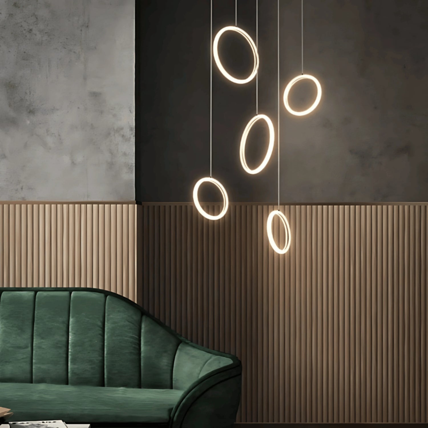 BUBBLES STAIRCASE CHANDELIER