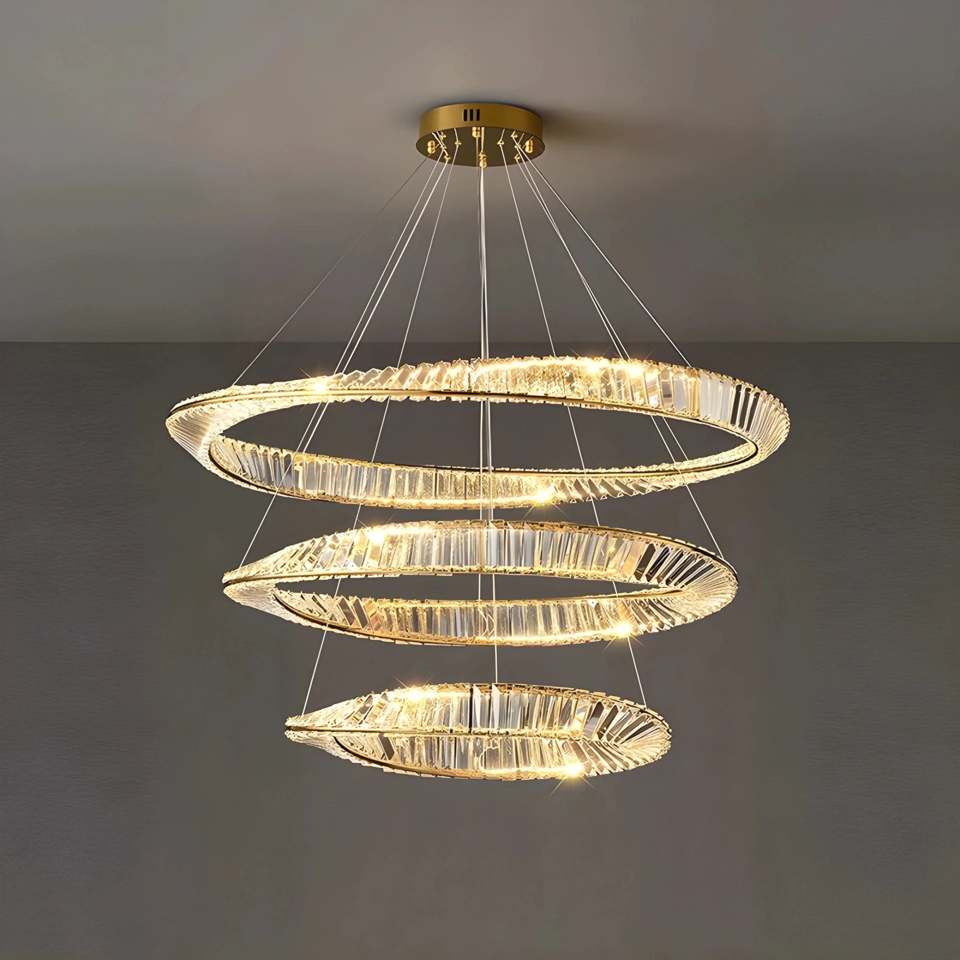 THE MOBIUS STRIP 3 TIER CHANDELIER