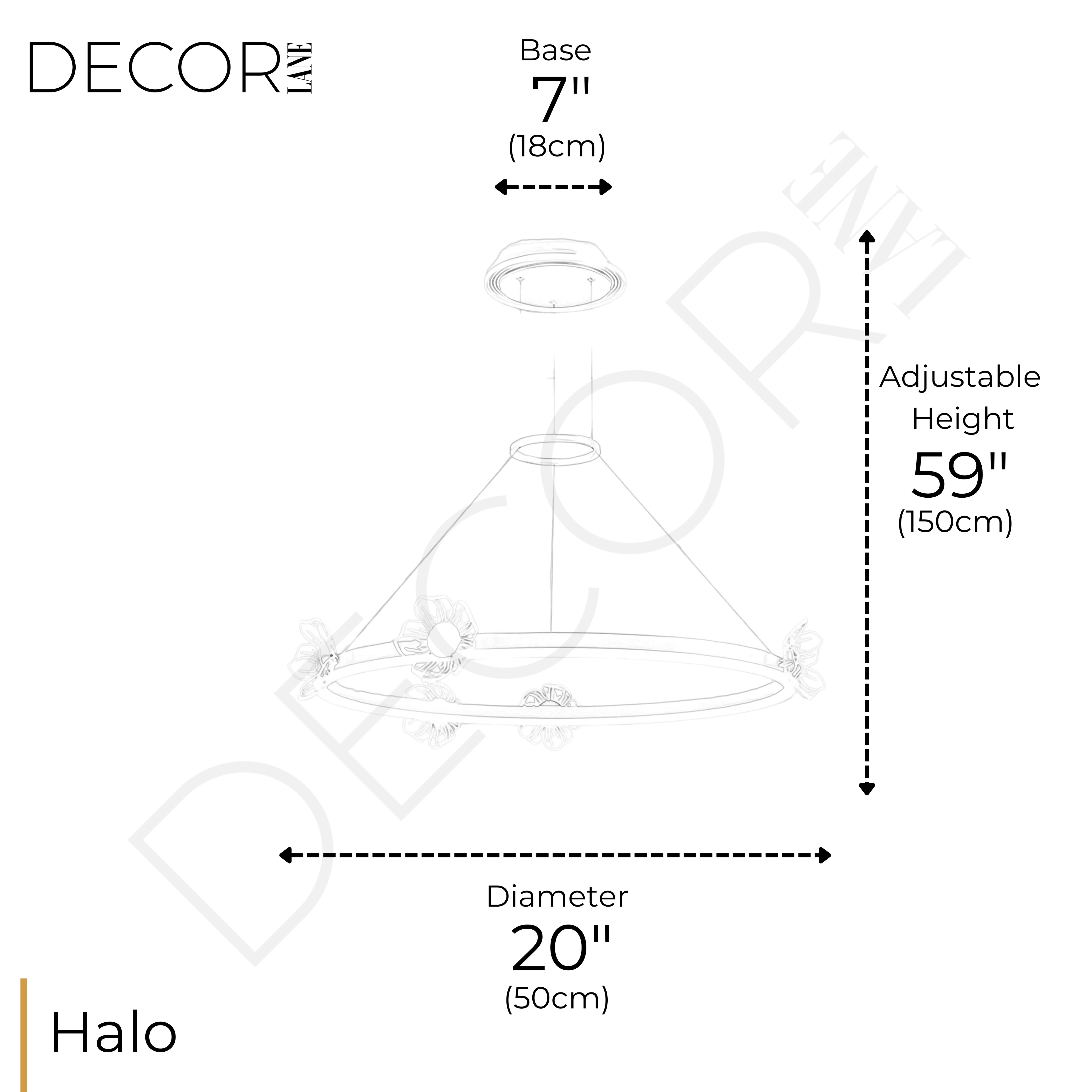 SERENE BLOOM HALO CHANDELIER