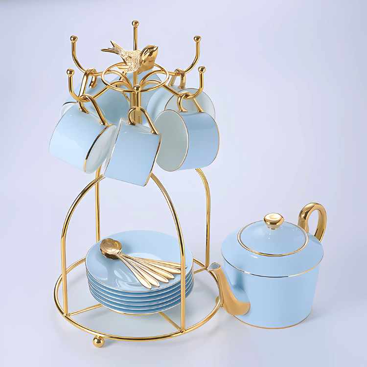 Santorini Teacup Collection Set