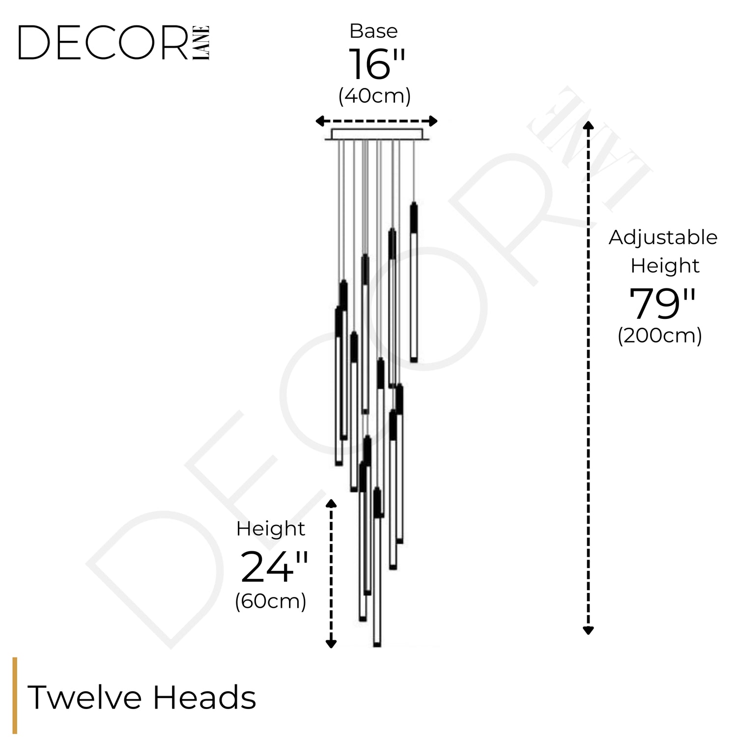 FEU DANSANT STAIRCASE CHANDELIER