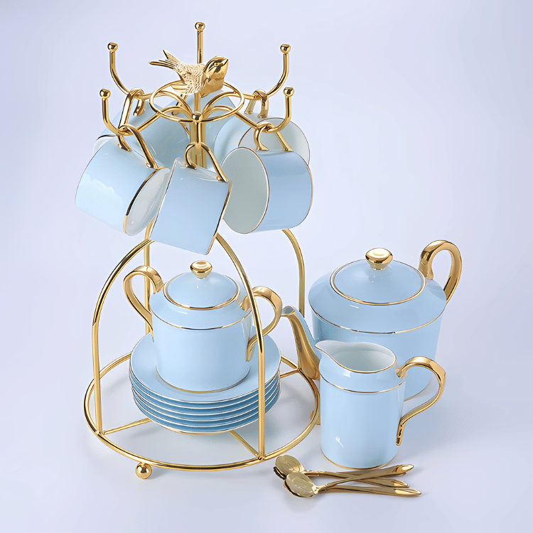 Santorini Teacup Collection Set