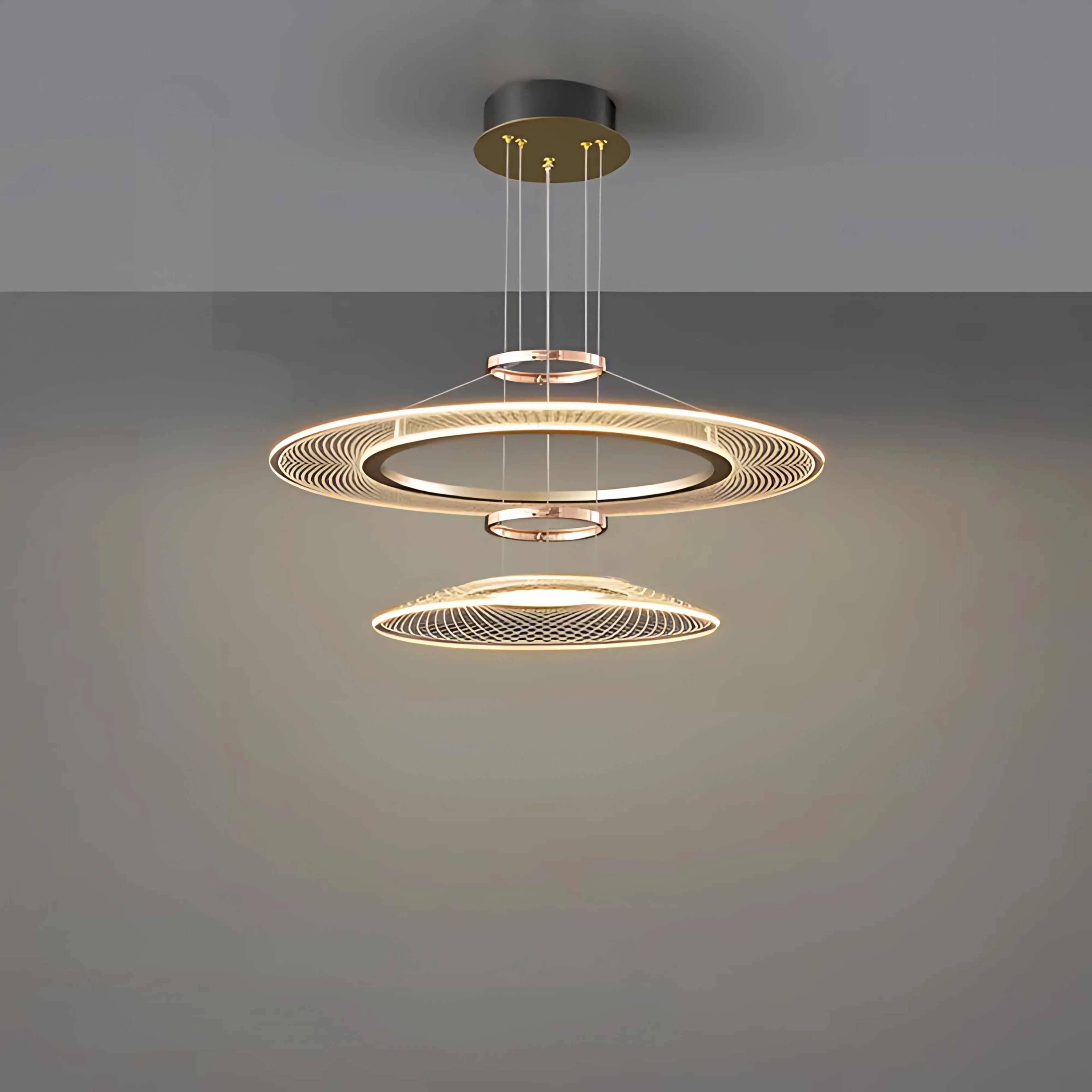 CERCLES CÉLESTES 2 TIER CHANDELIER