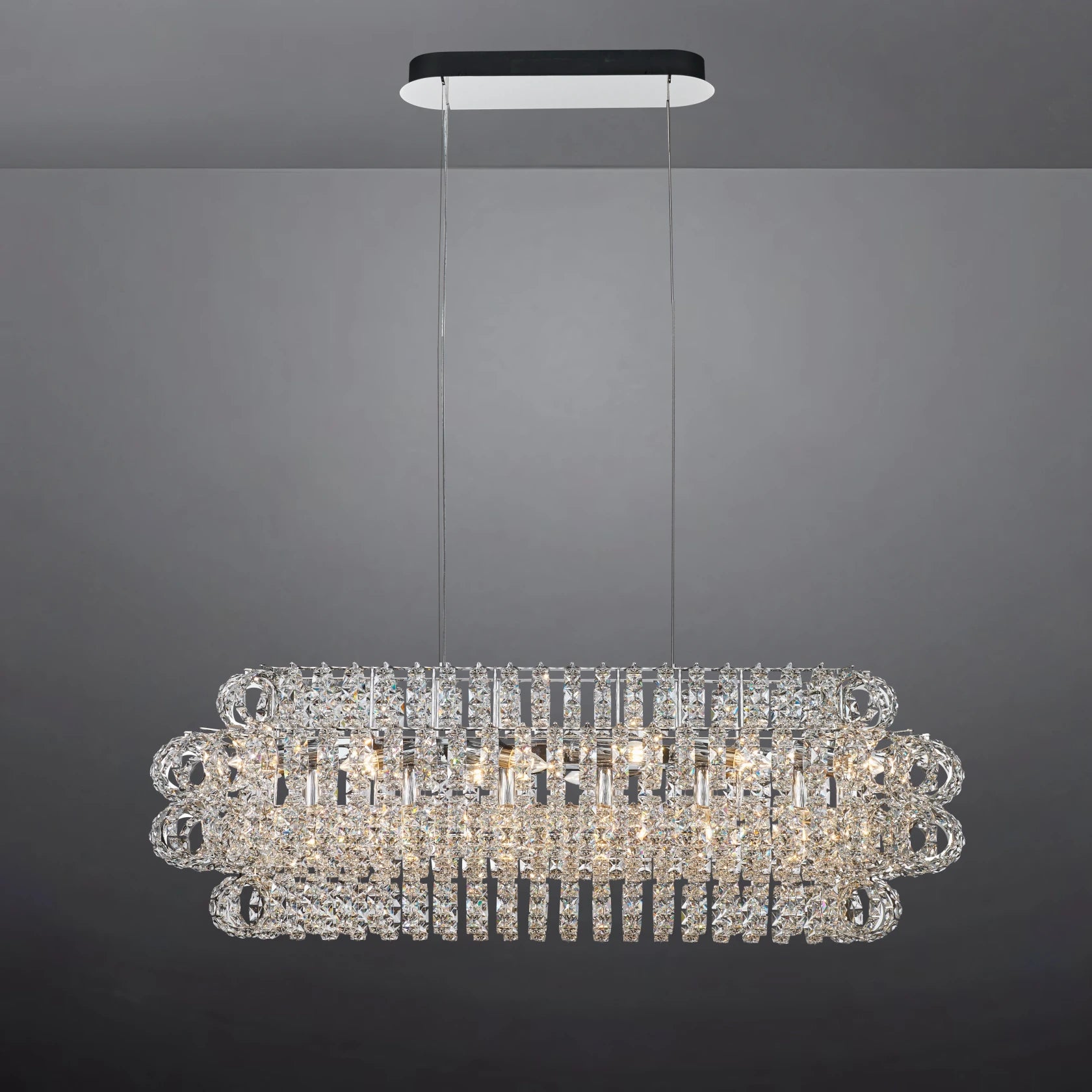 AMULETTE OVAL 4 TIER CHANDELIER