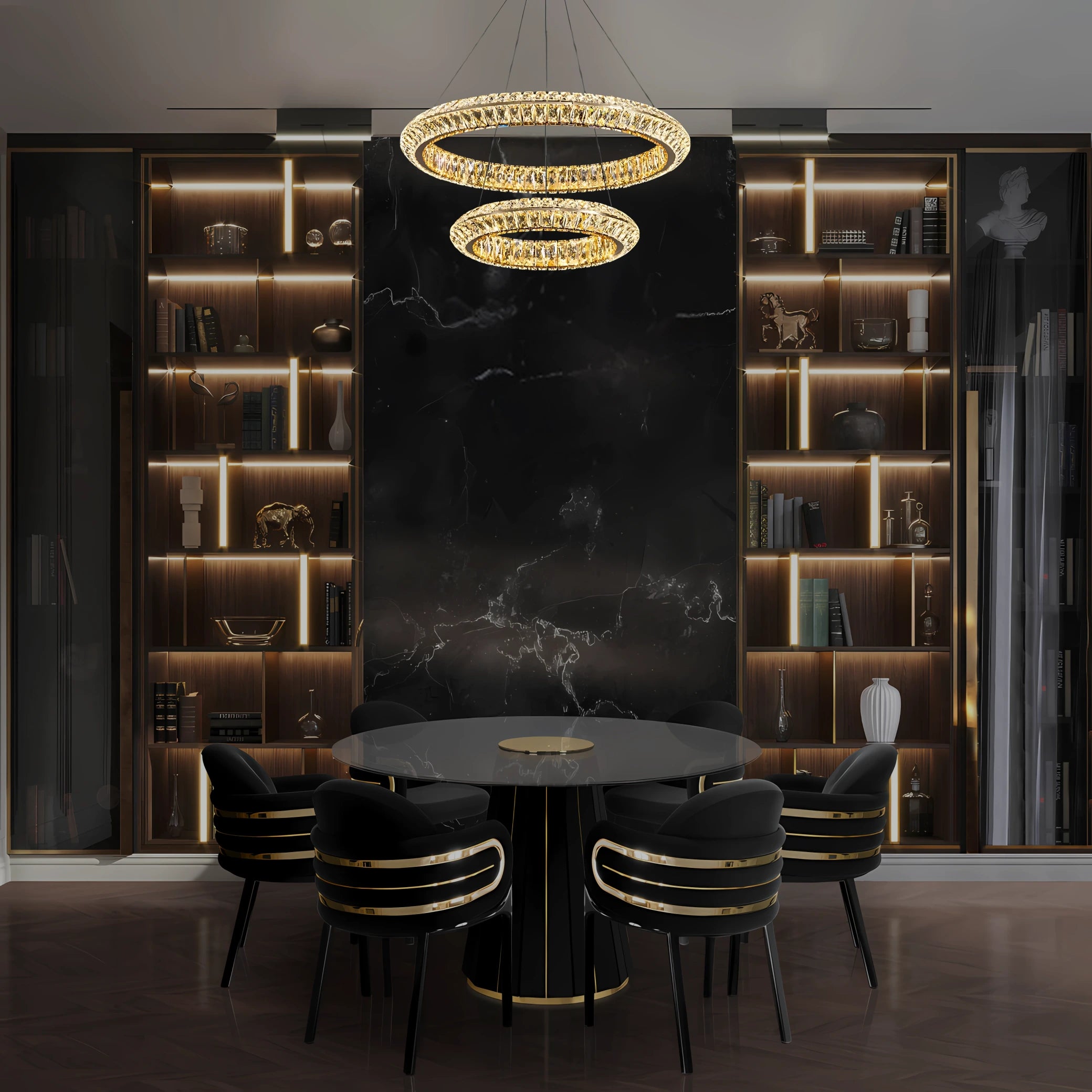 AURELIA TWO TIER CHANDELIER