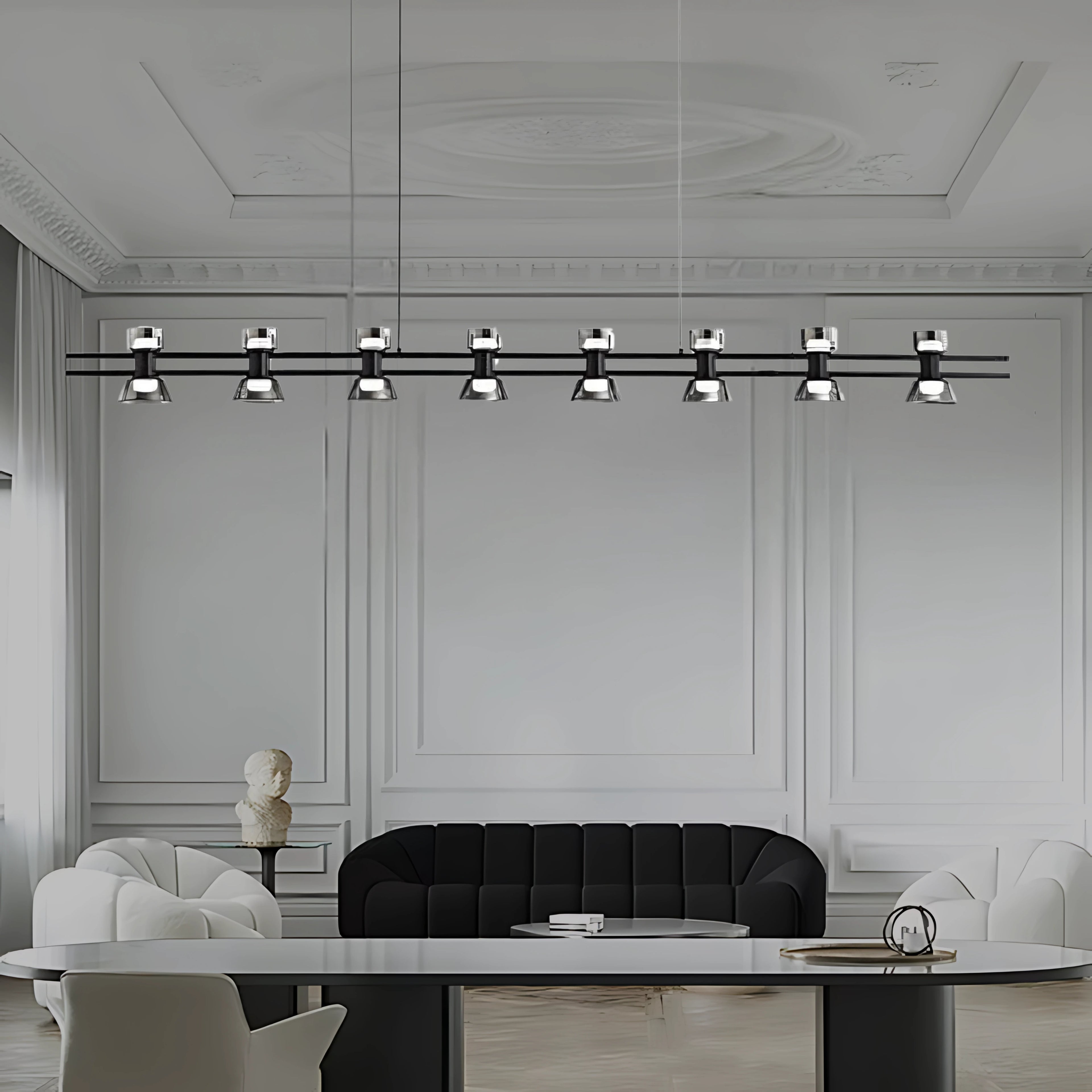 HORLOGE DU TEMPS LINEAR CHANDELIER