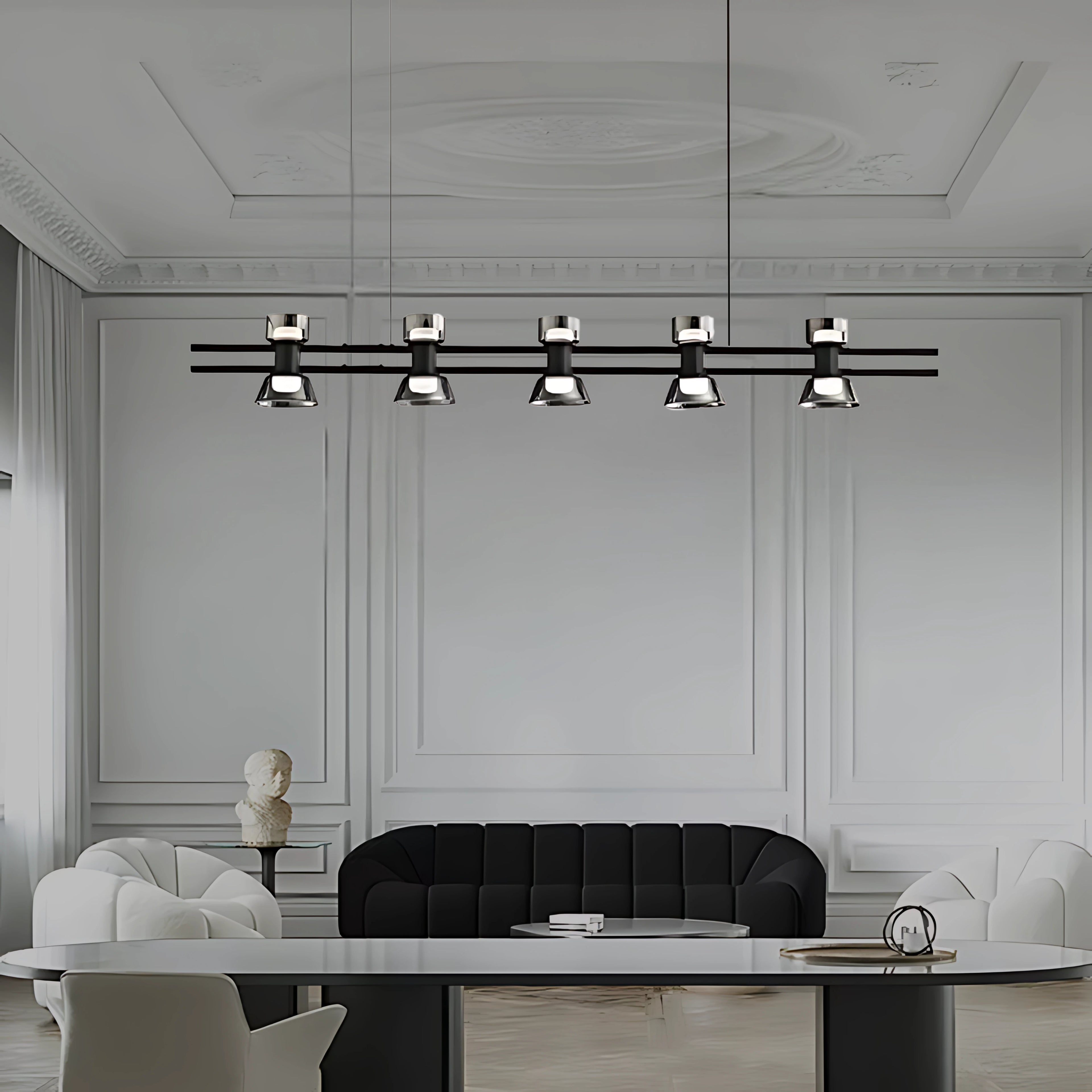 HORLOGE DU TEMPS LINEAR CHANDELIER