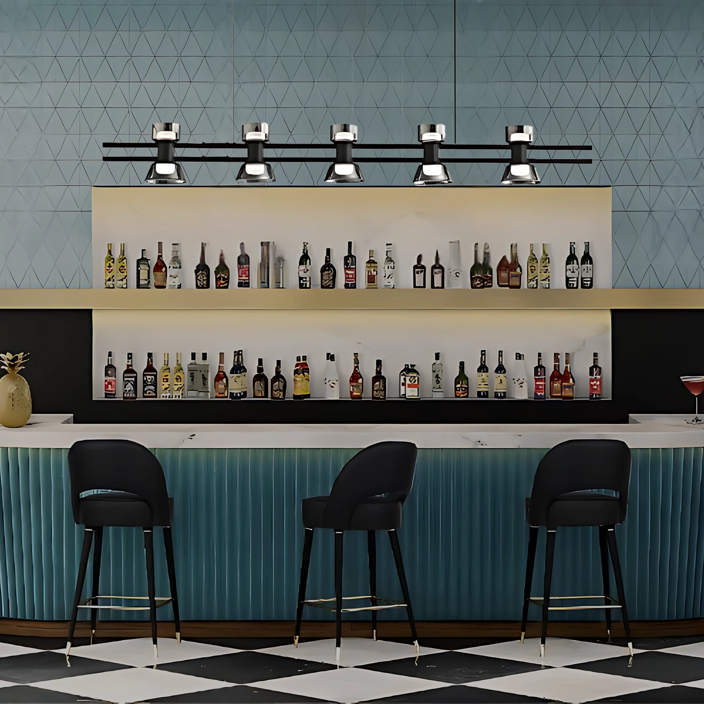 HORLOGE DU TEMPS LINEAR CHANDELIER