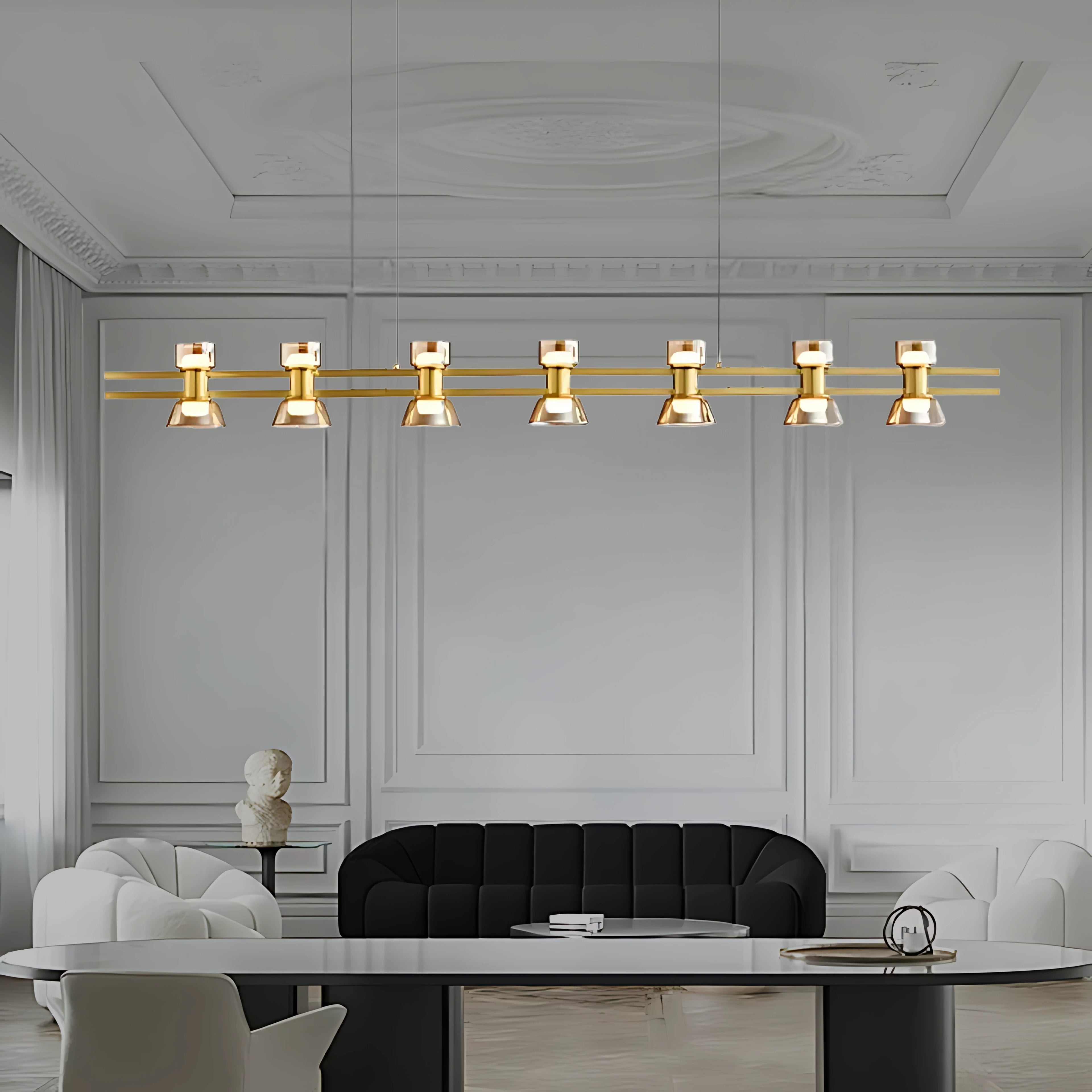 HORLOGE DU TEMPS LINEAR CHANDELIER