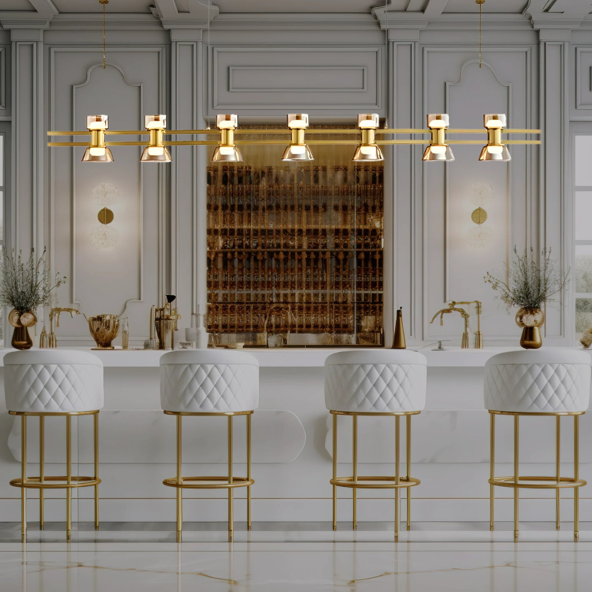 HORLOGE DU TEMPS LINEAR CHANDELIER