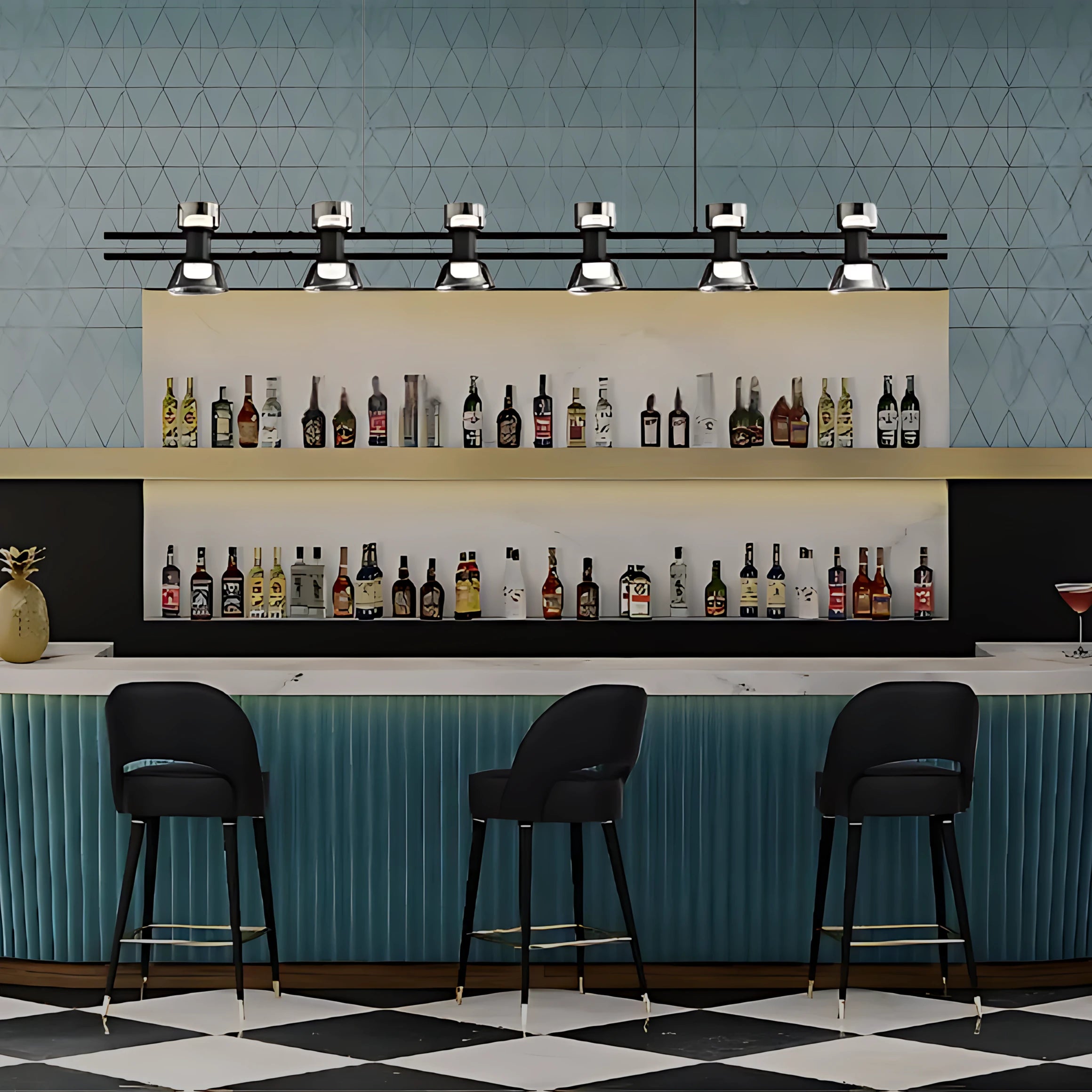 HORLOGE DU TEMPS LINEAR CHANDELIER