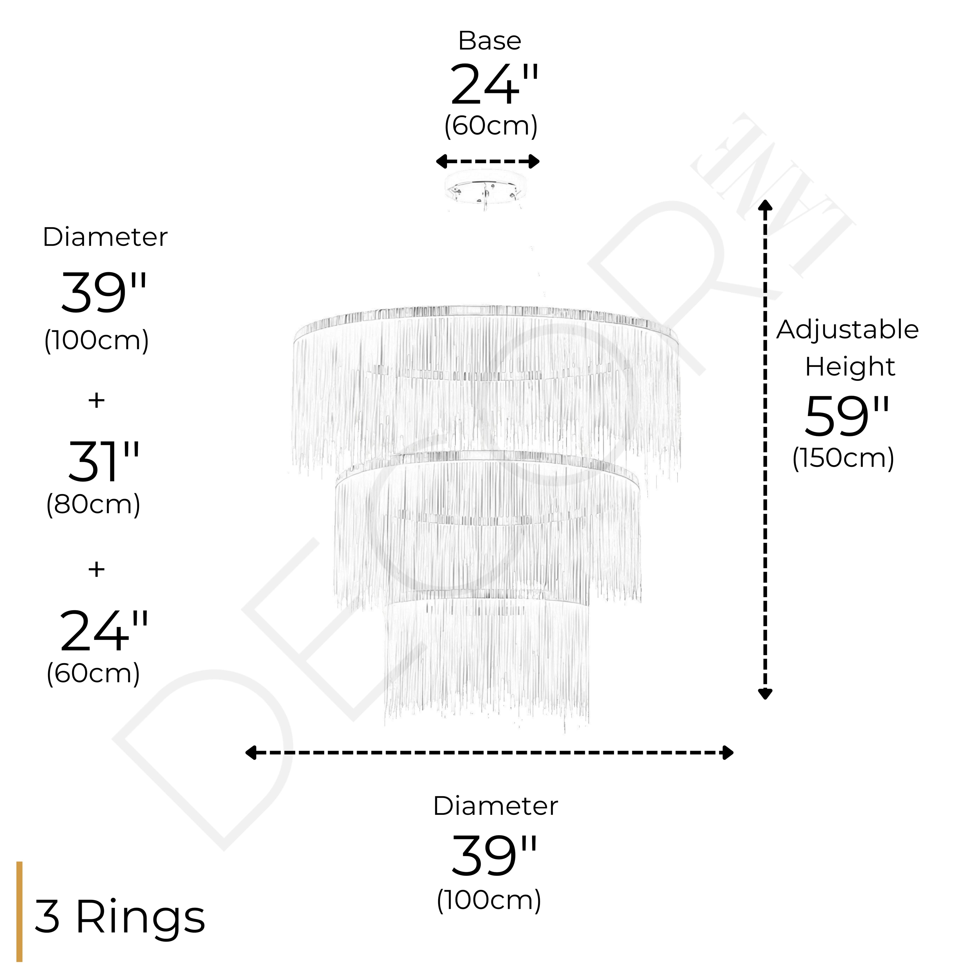 PHOENIX 3 TIER CHANDELIER