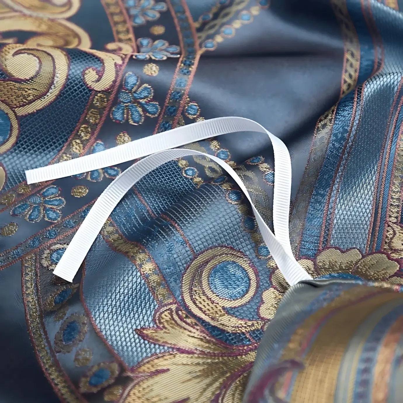 BLUE OPULENCE 1400 THREAD COUNT DUVET COVER & SHAMS