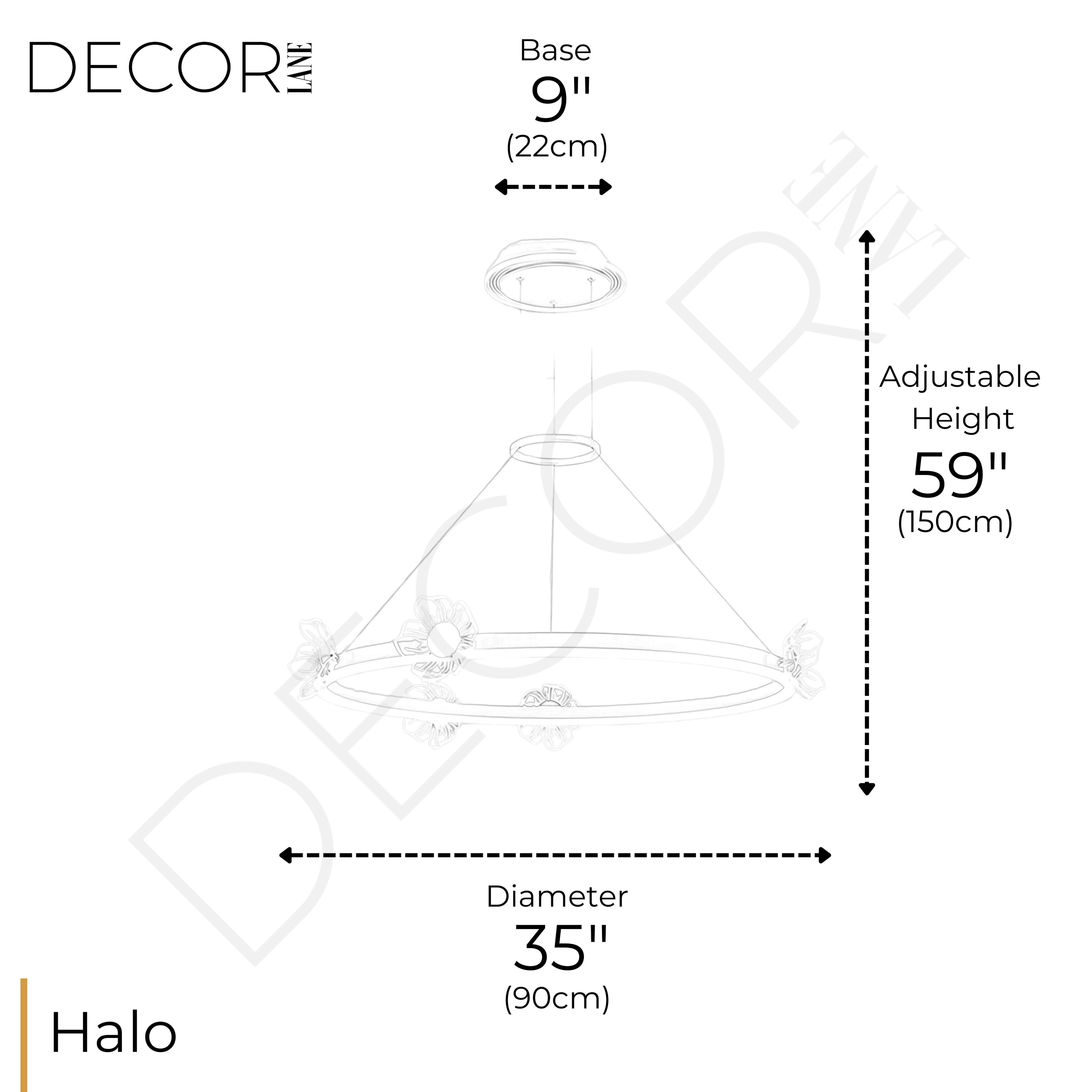SERENE BLOOM HALO CHANDELIER