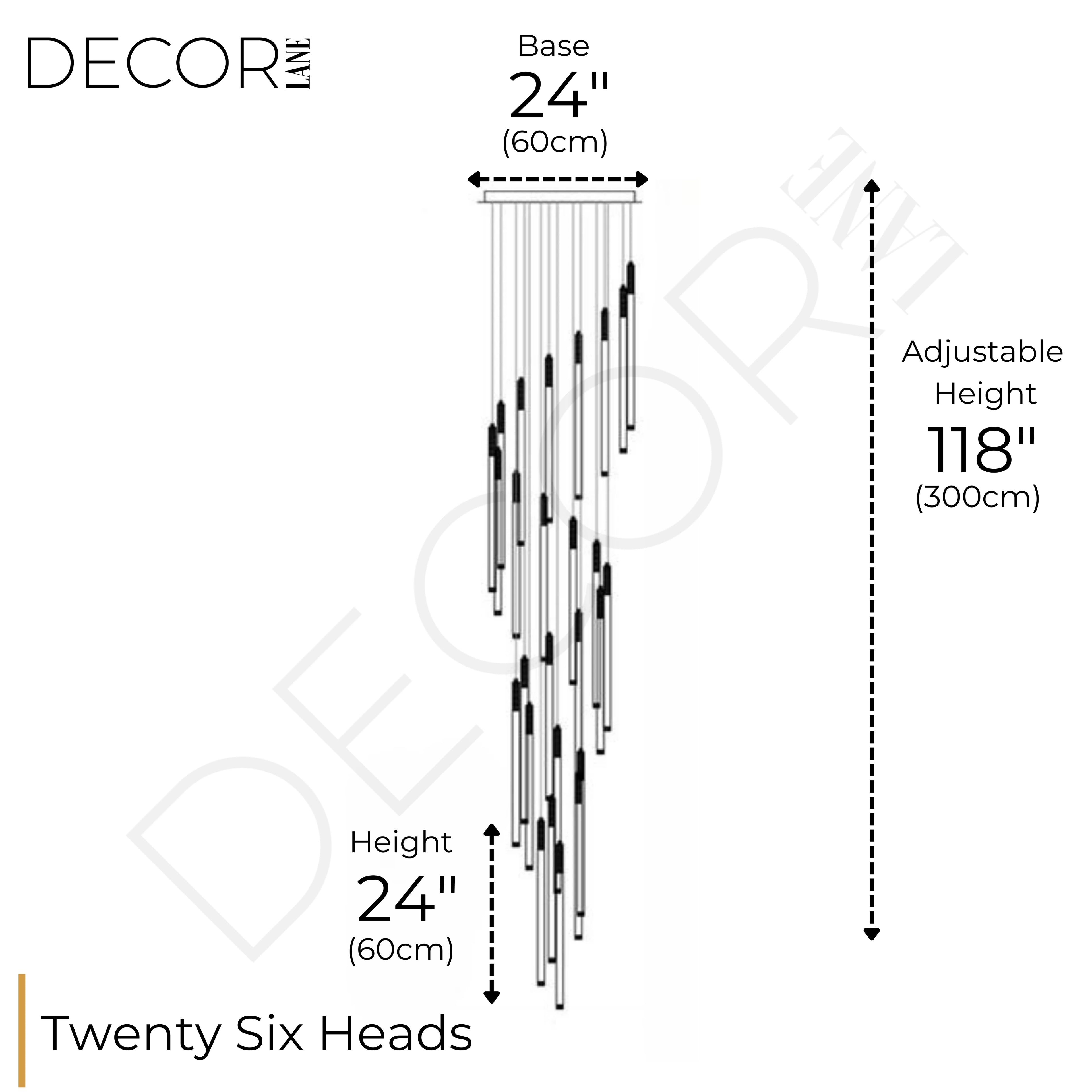 FEU DANSANT STAIRCASE CHANDELIER