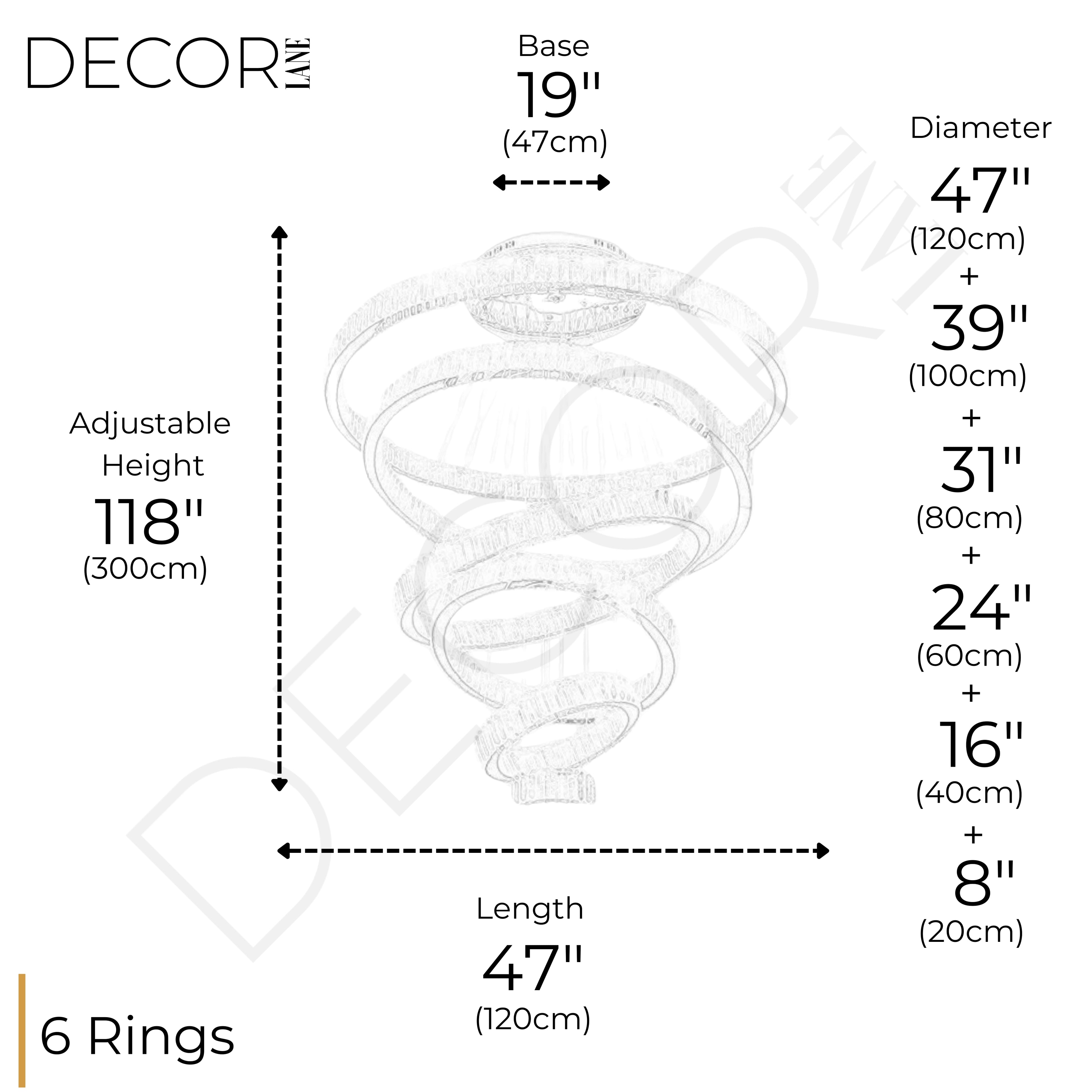 AQUILA 6 TIER CHANDELIER
