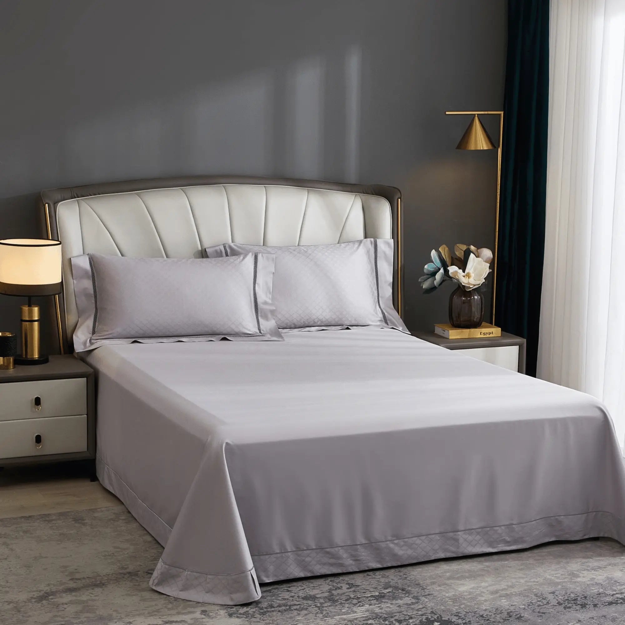 CHALICE SERENITY 1000 THREAD COUNT DUVET COVER & SHAMS