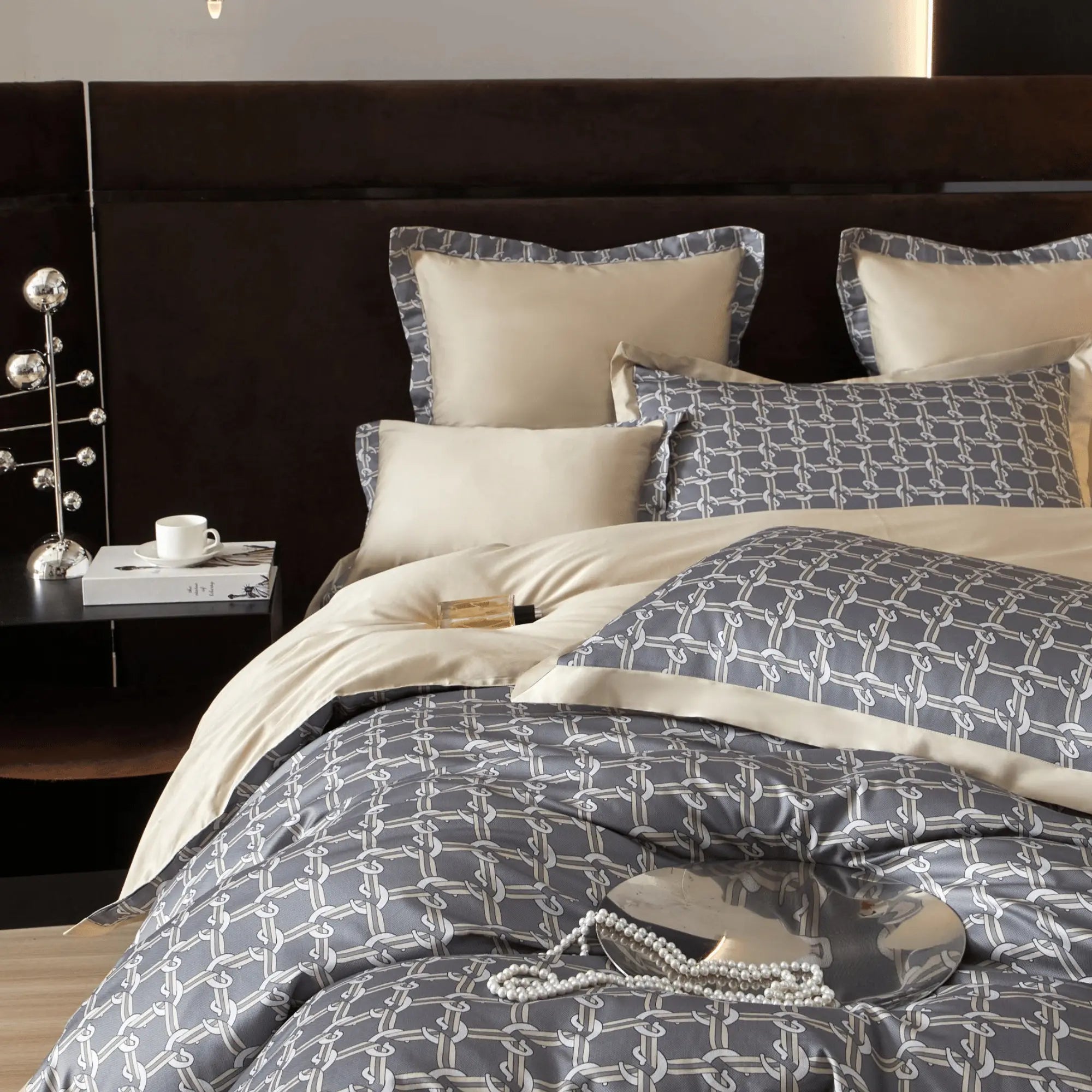IVORY HARMONY 1000 THREAD COUNT DUVET COVER & SHAMS