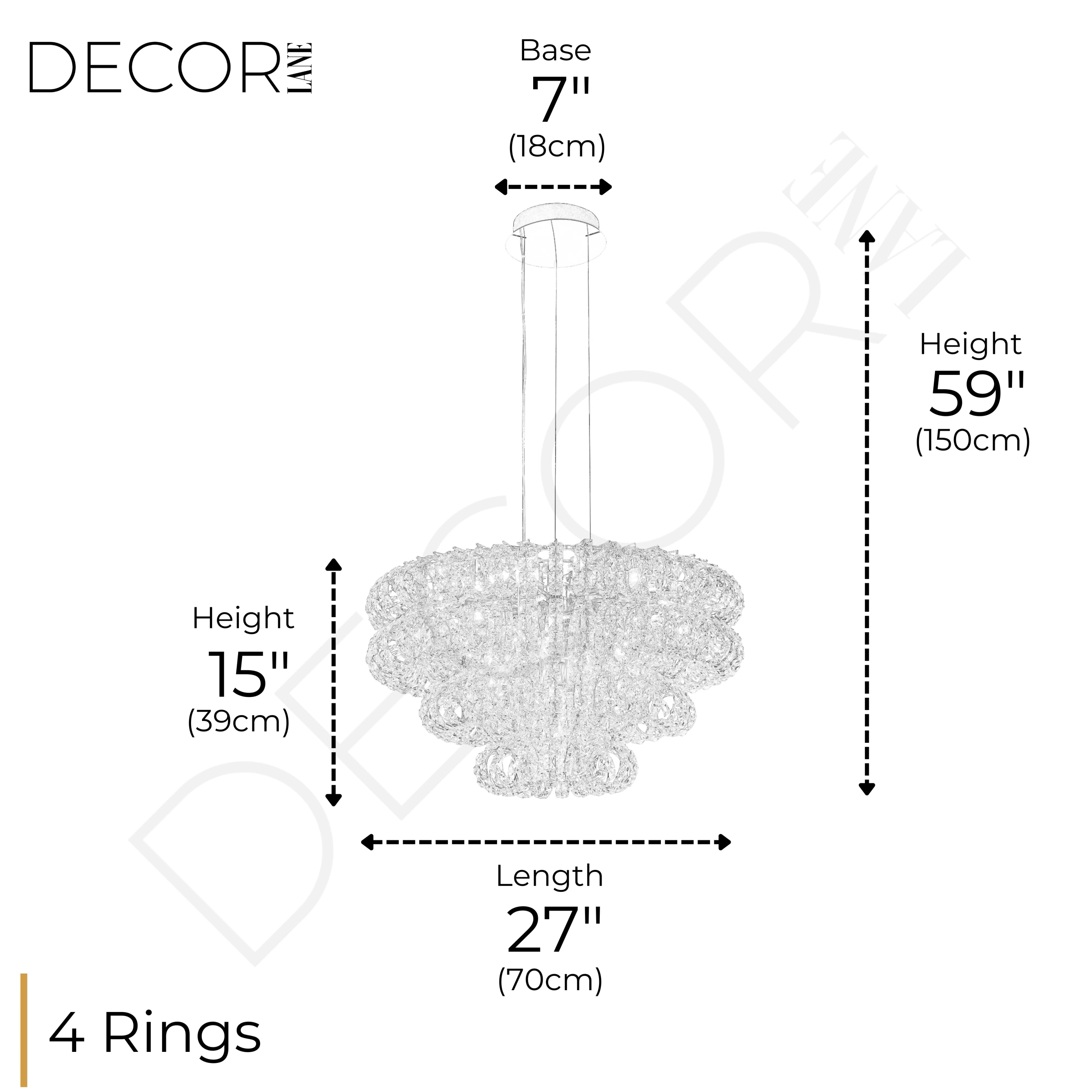AMULETTE 4 TIER CHANDELIER