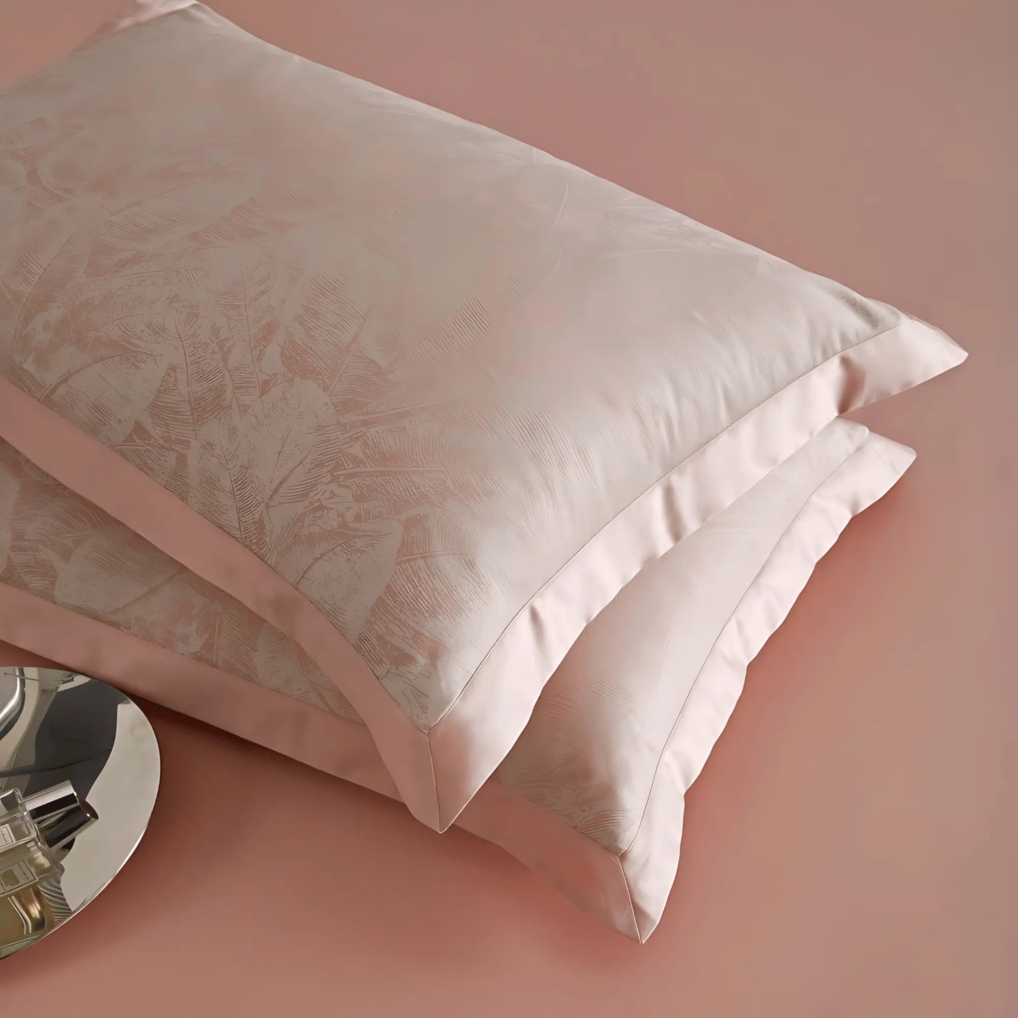 BLUSH PETALS 1000 THREAD COUNT DUVET COVER & SHAMS