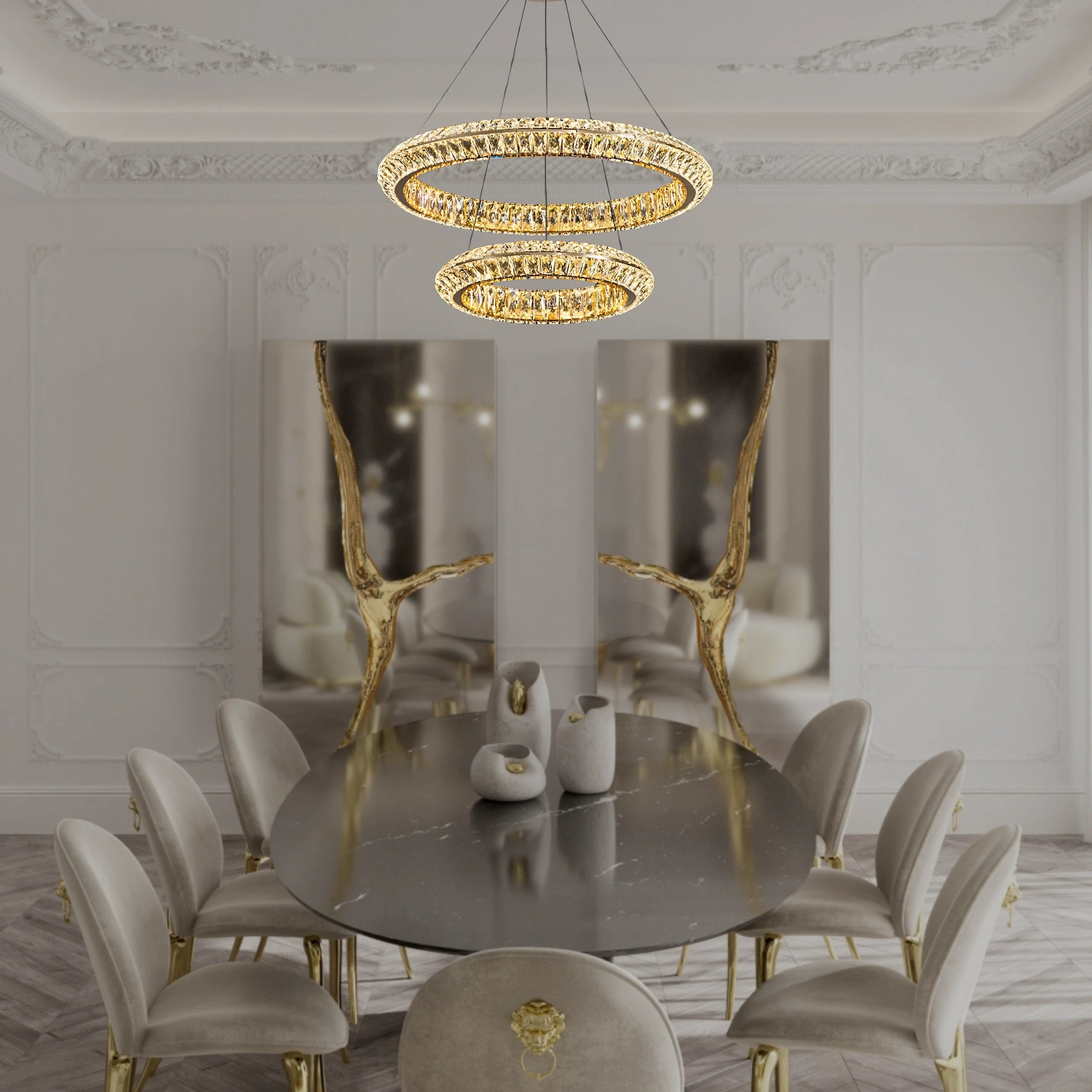 AURELIA TWO TIER CHANDELIER