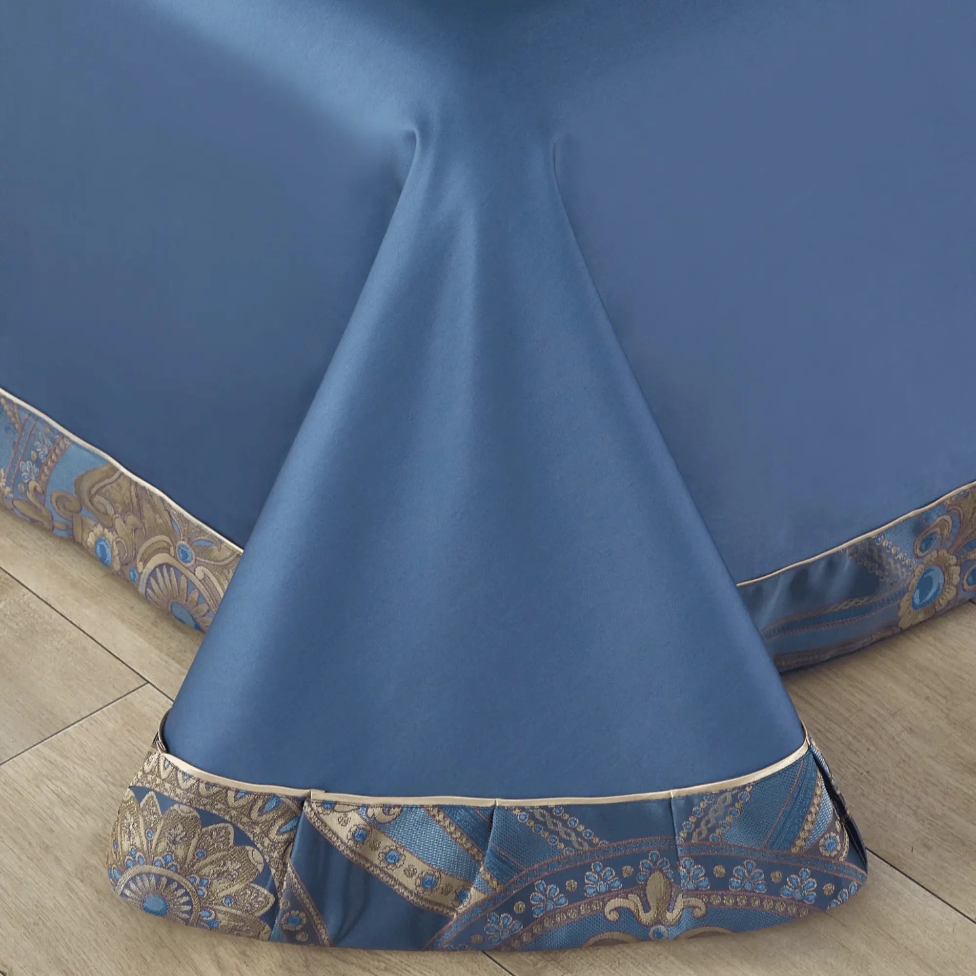 BLUE OPULENCE 1400 THREAD COUNT DUVET COVER & SHAMS