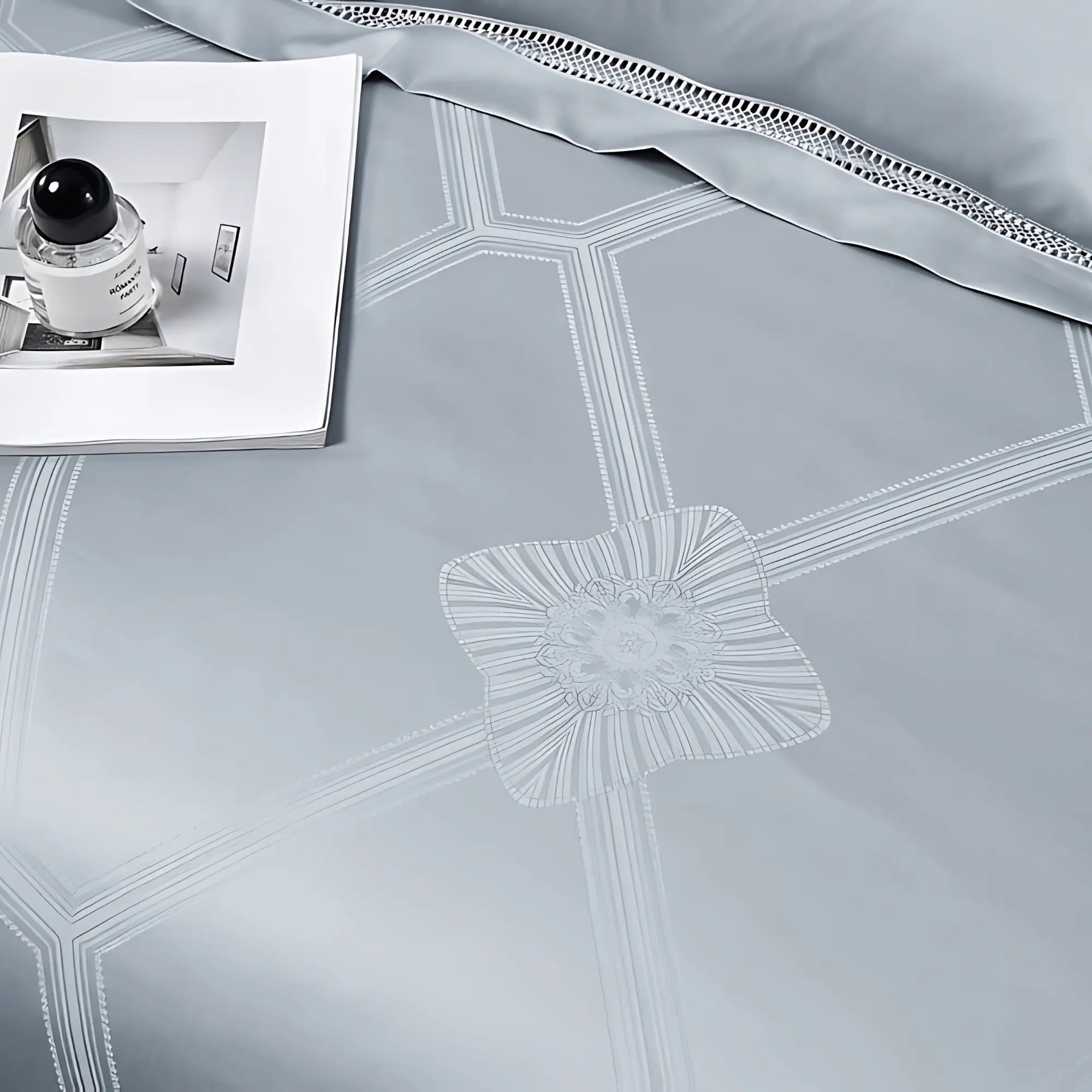 MIST SERENITY 1000 THREAD COUNT DUVET COVER & SHAMS