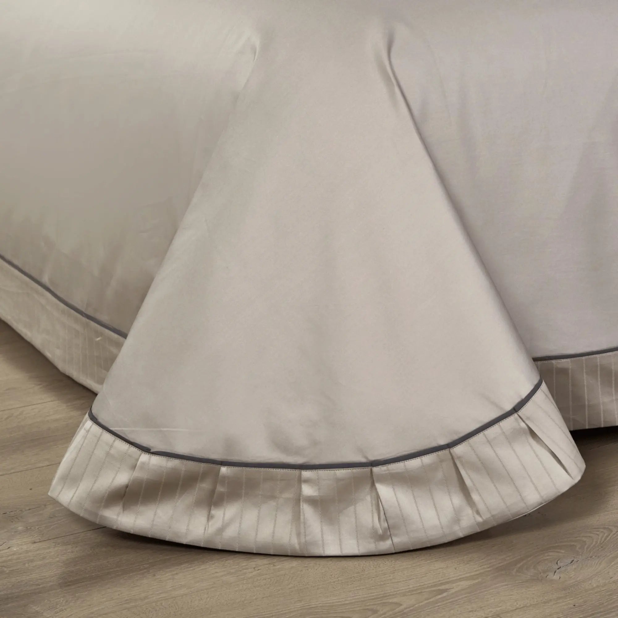TAUPE HARMONY 1000 THREAD COUNT DUVET COVER & SHAMS