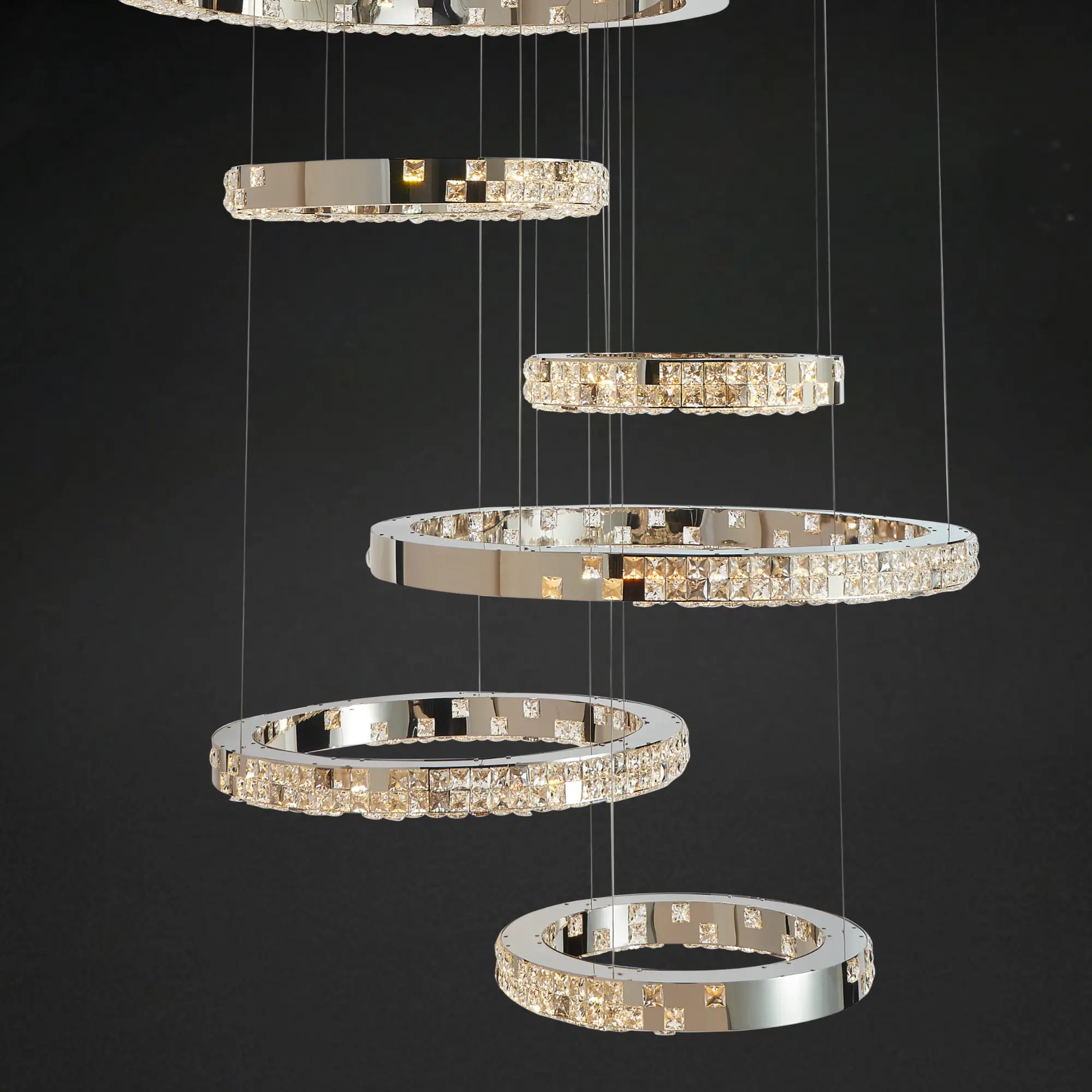 LUMIÉRE DE CARTIER STAIRCASE CHANDELIER