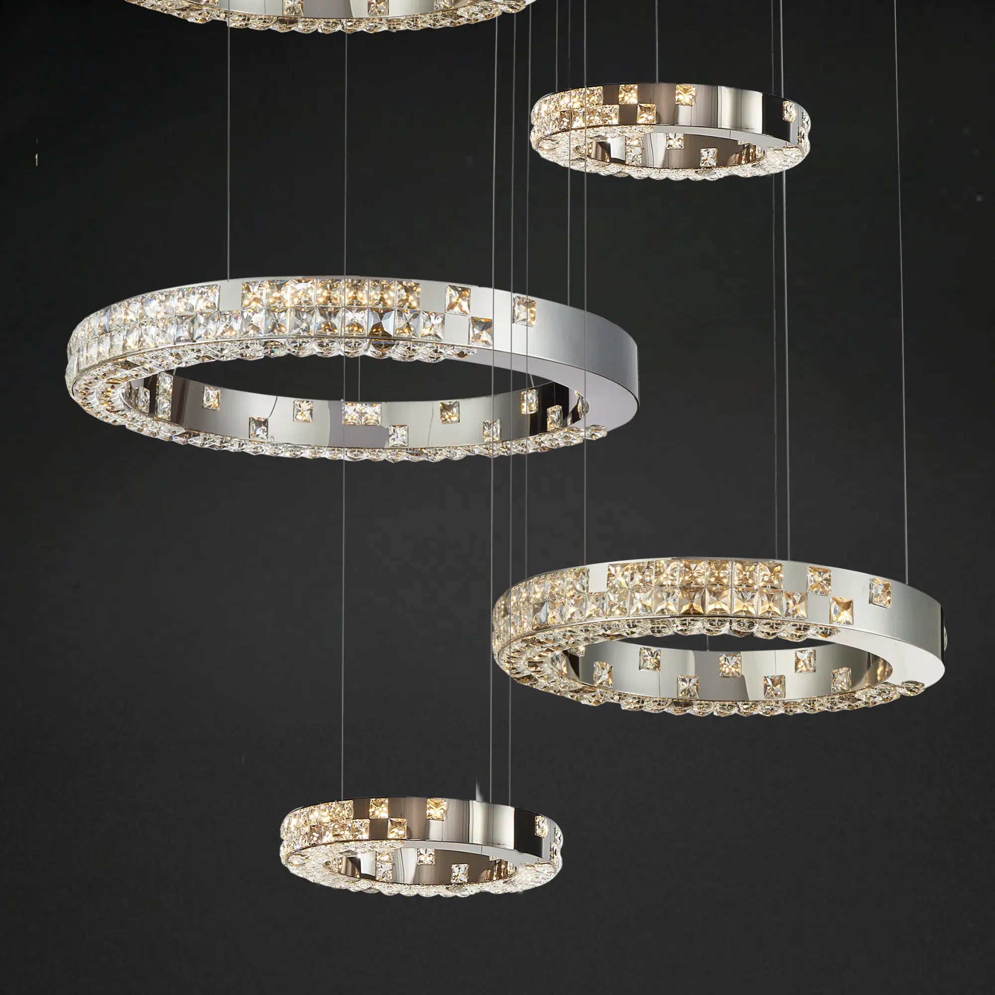 LUMIÉRE DE CARTIER STAIRCASE CHANDELIER