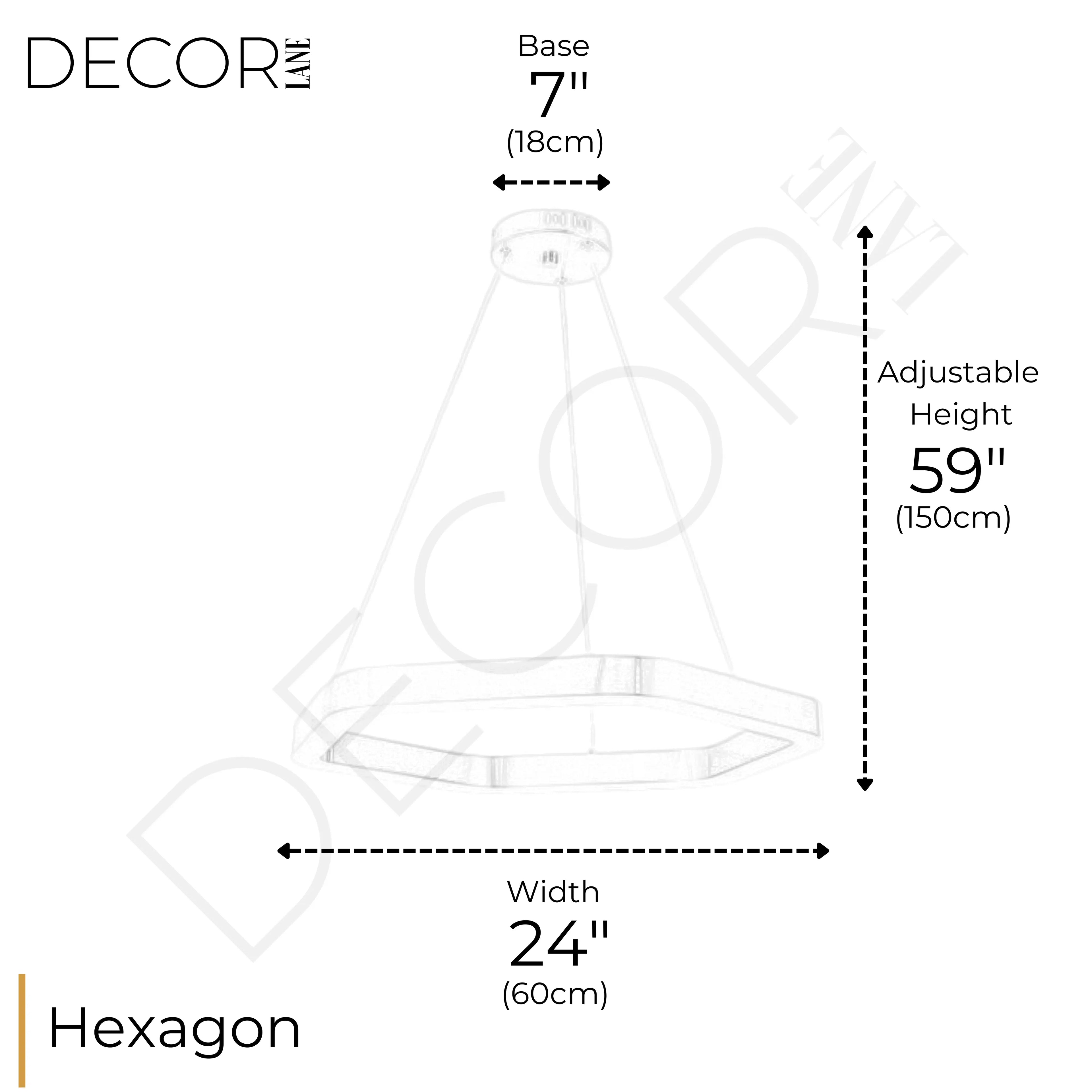 BEDAZZLED HEXAGON CHANDELIER