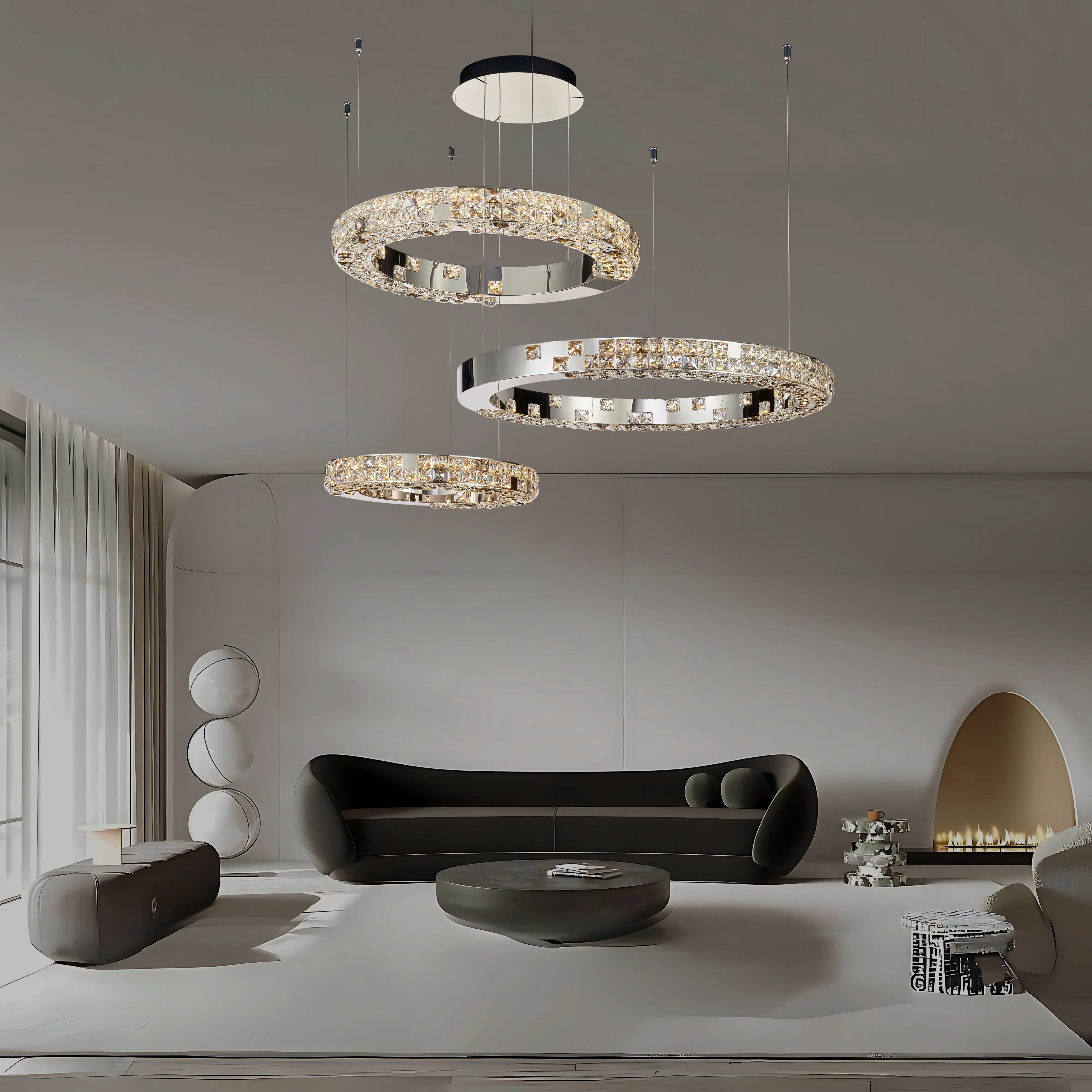 LUMIÉRE DE CARTIER 3 TIER CHANDELIER