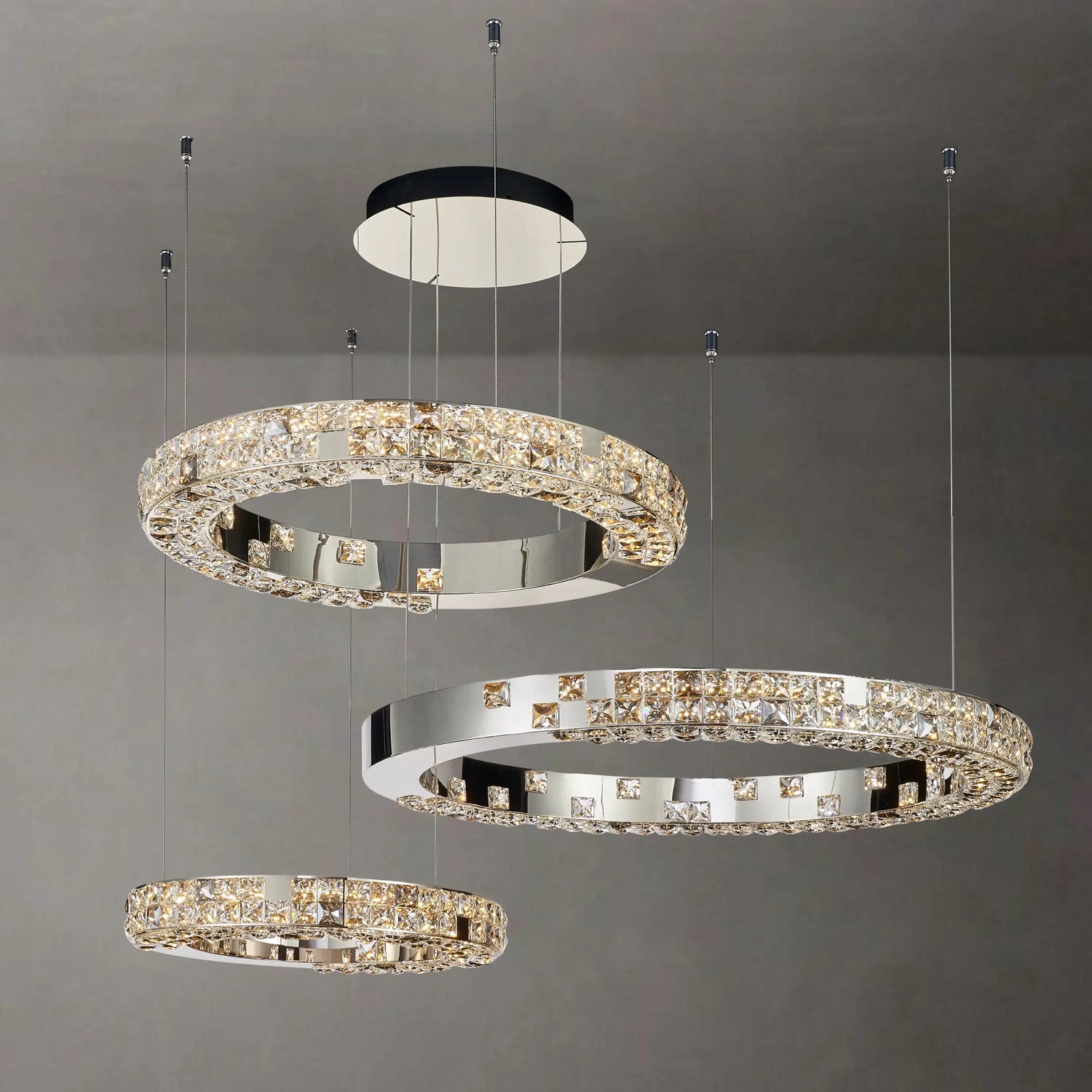 LUMIÉRE DE CARTIER 3 TIER CHANDELIER