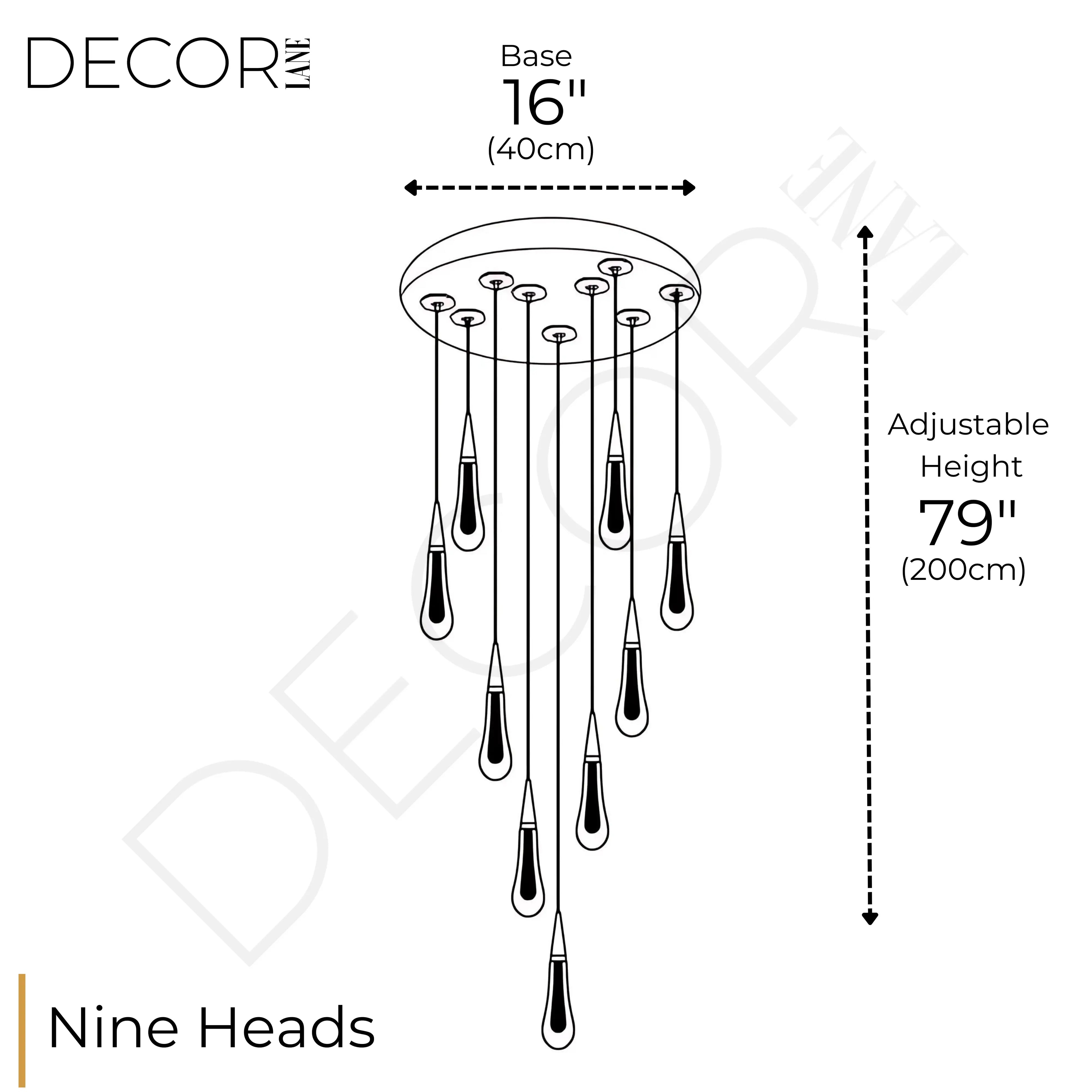 GOUTTES DE PLUIE PENDANT
