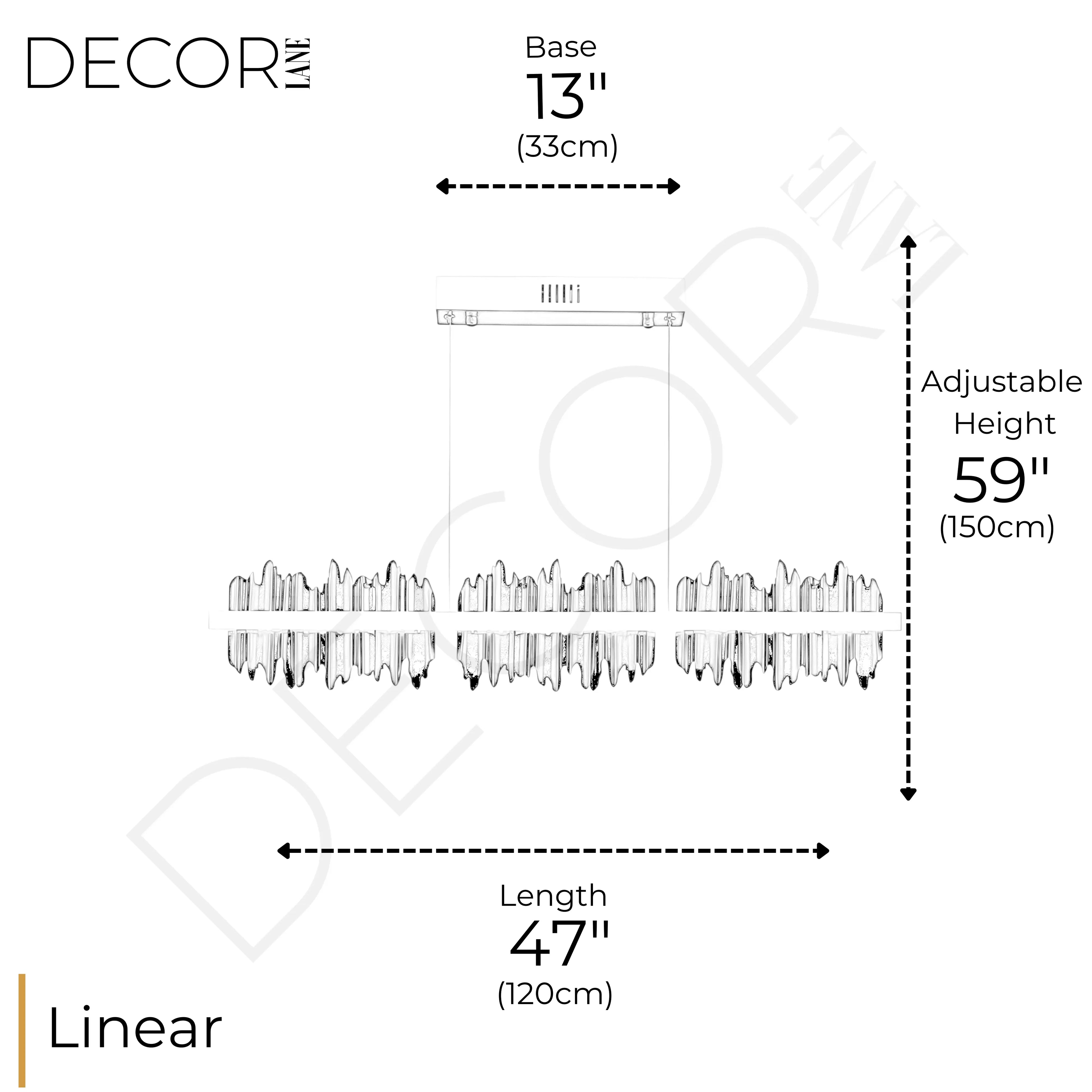 INTERSTELLAR LINEAR CHANDELIER