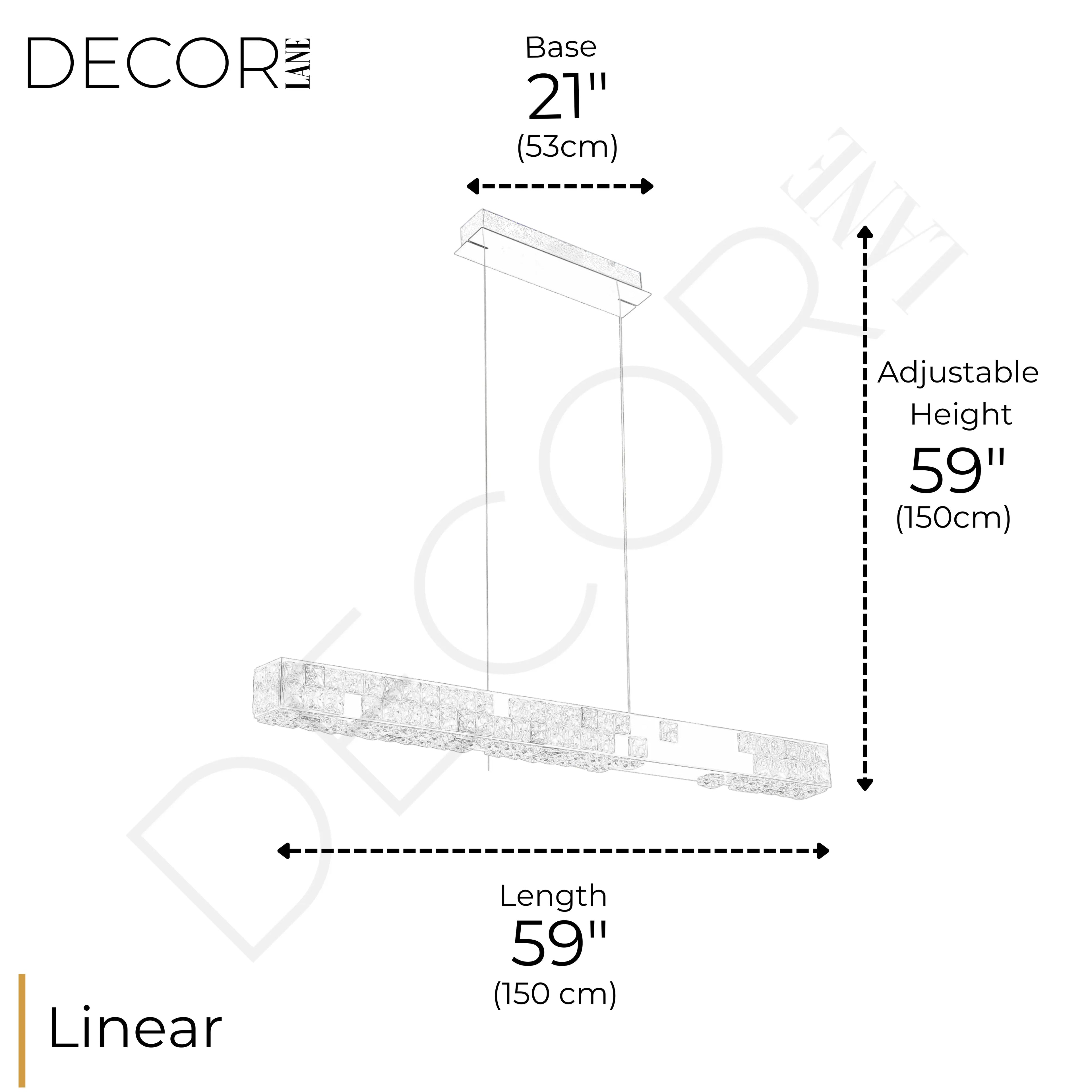 LUMIÉRE DE CARTIER LINEAR CHANDELIER