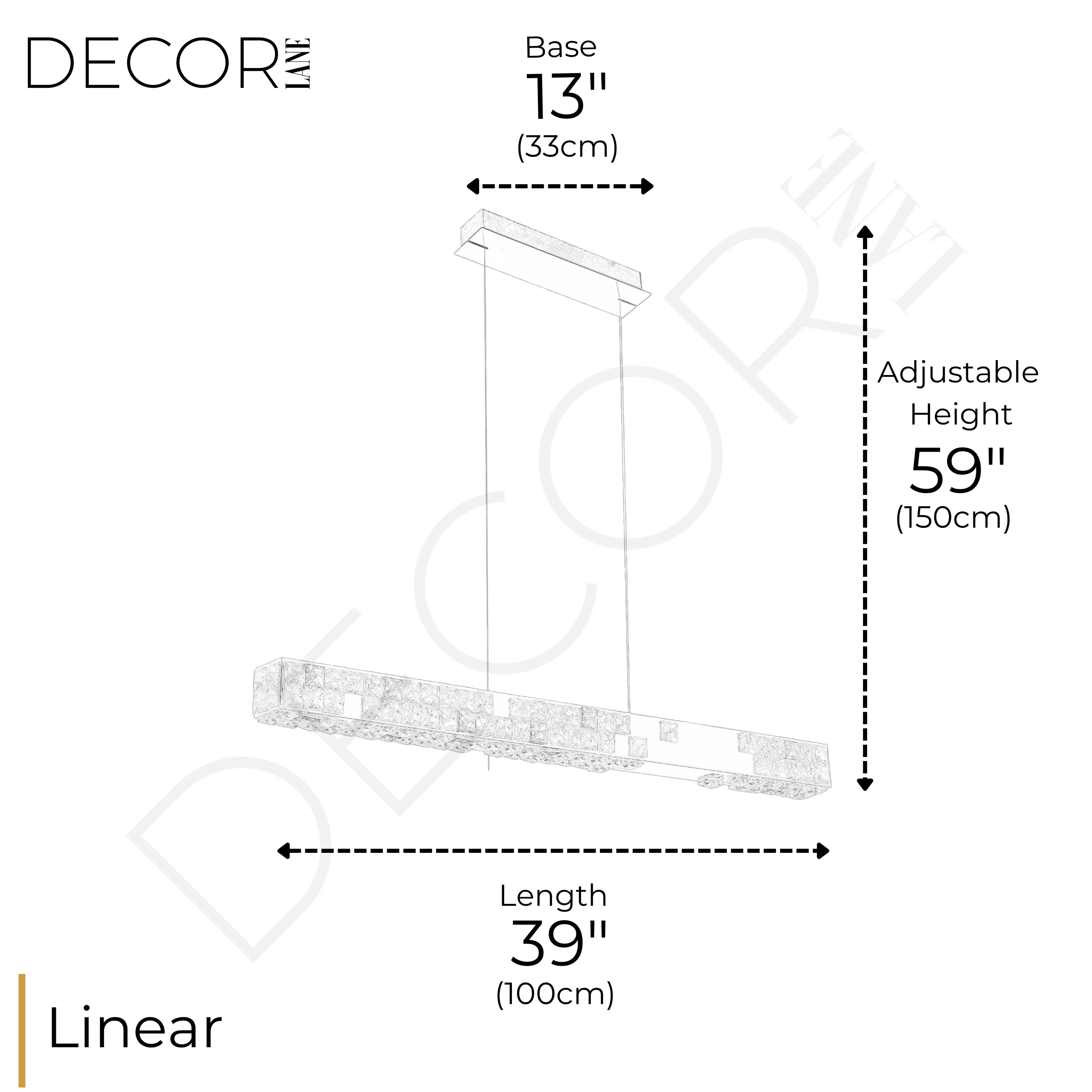 LUMIÉRE DE CARTIER LINEAR CHANDELIER