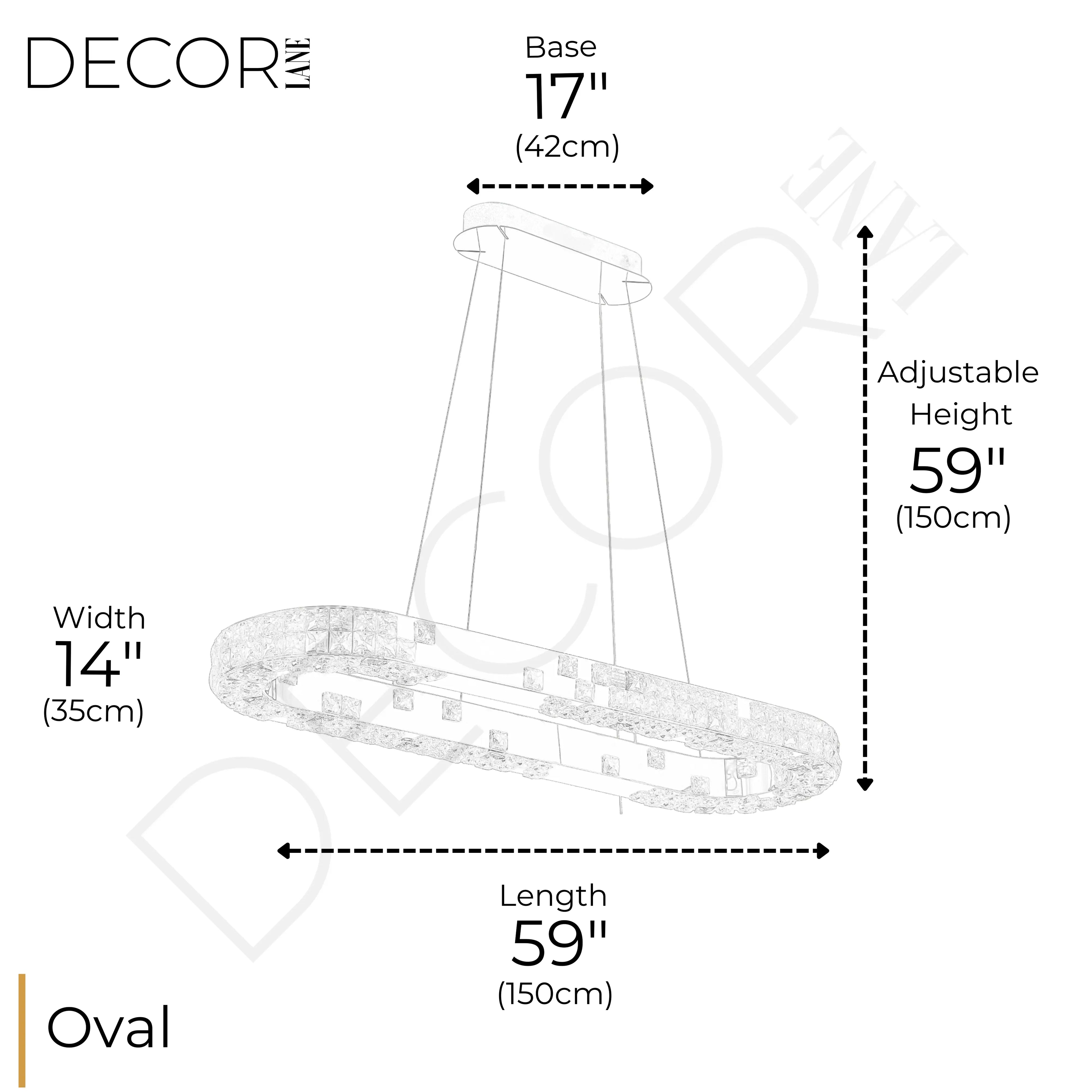 LUMIÉRE DE CARTIER OVAL CHANDELIER