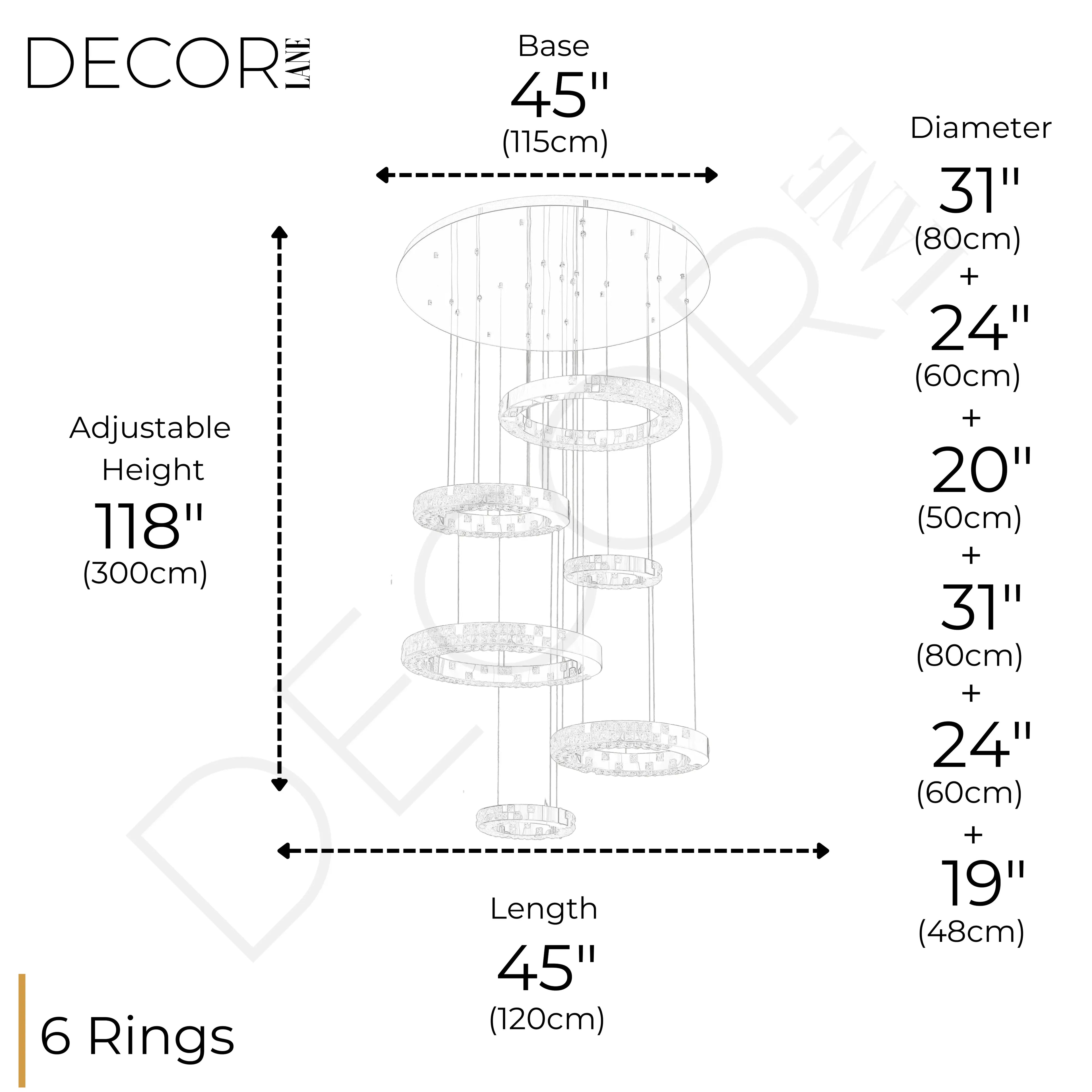 LUMIÉRE DE CARTIER STAIRCASE CHANDELIER