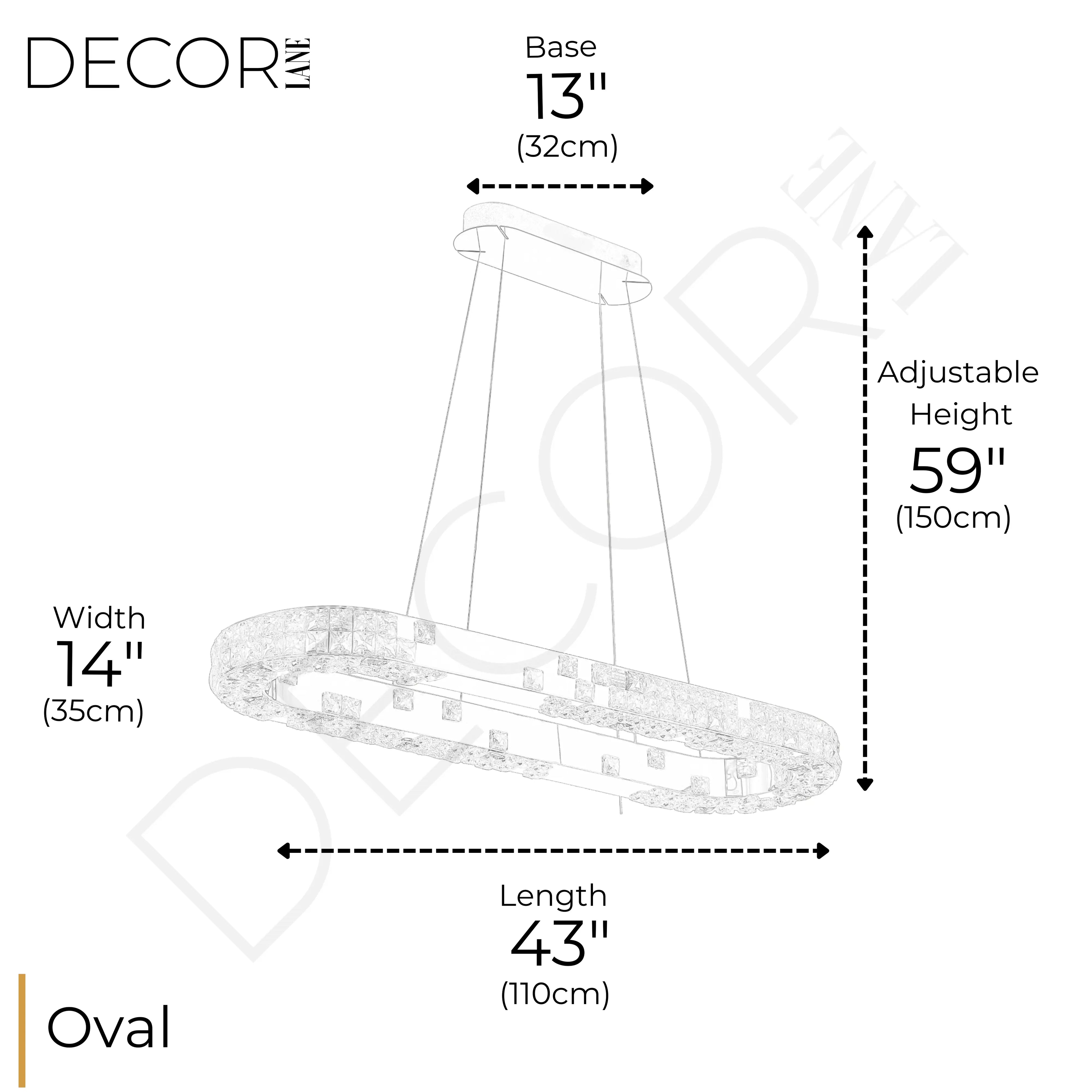 LUMIÉRE DE CARTIER OVAL CHANDELIER