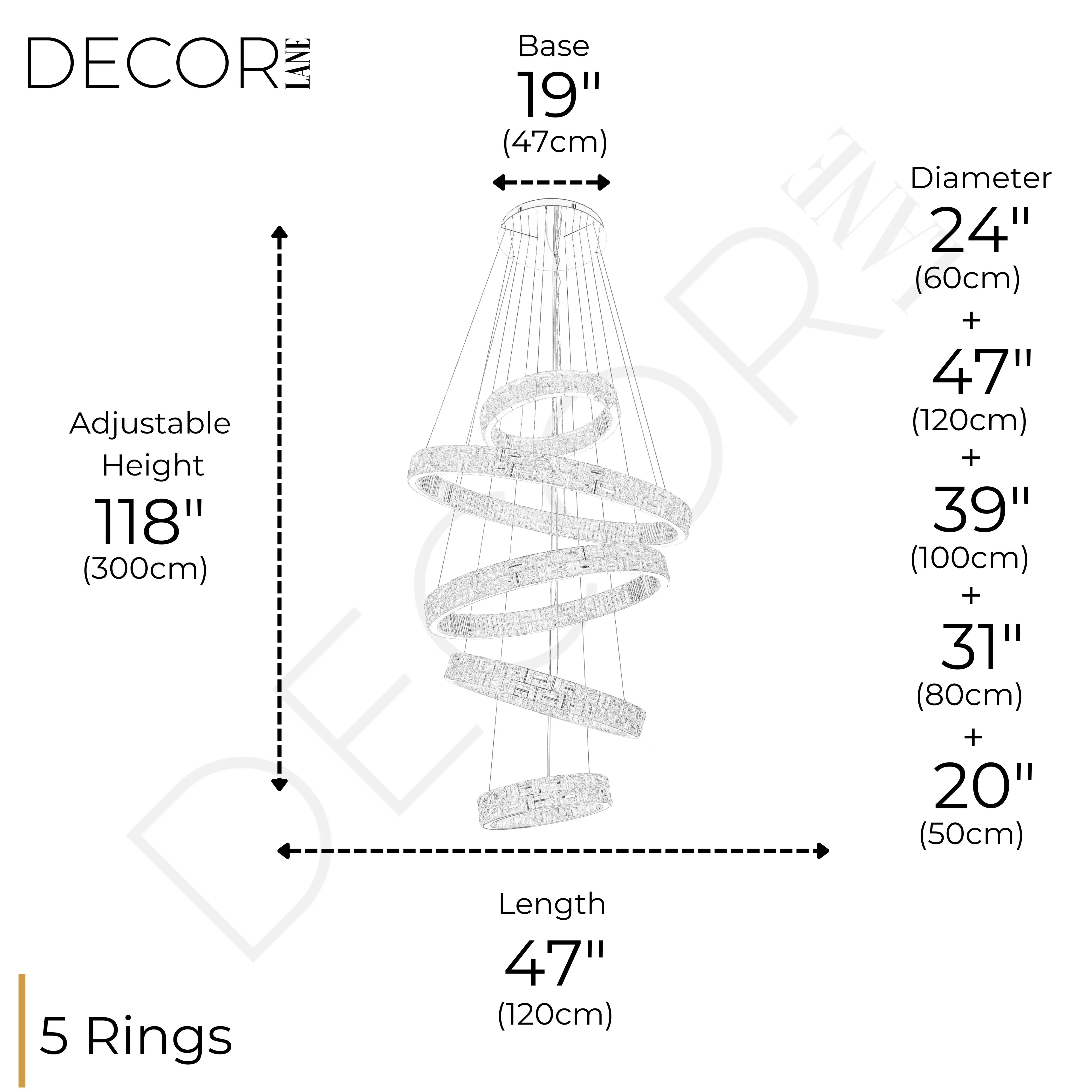 BULGARI 5 TIER CHANDELIER