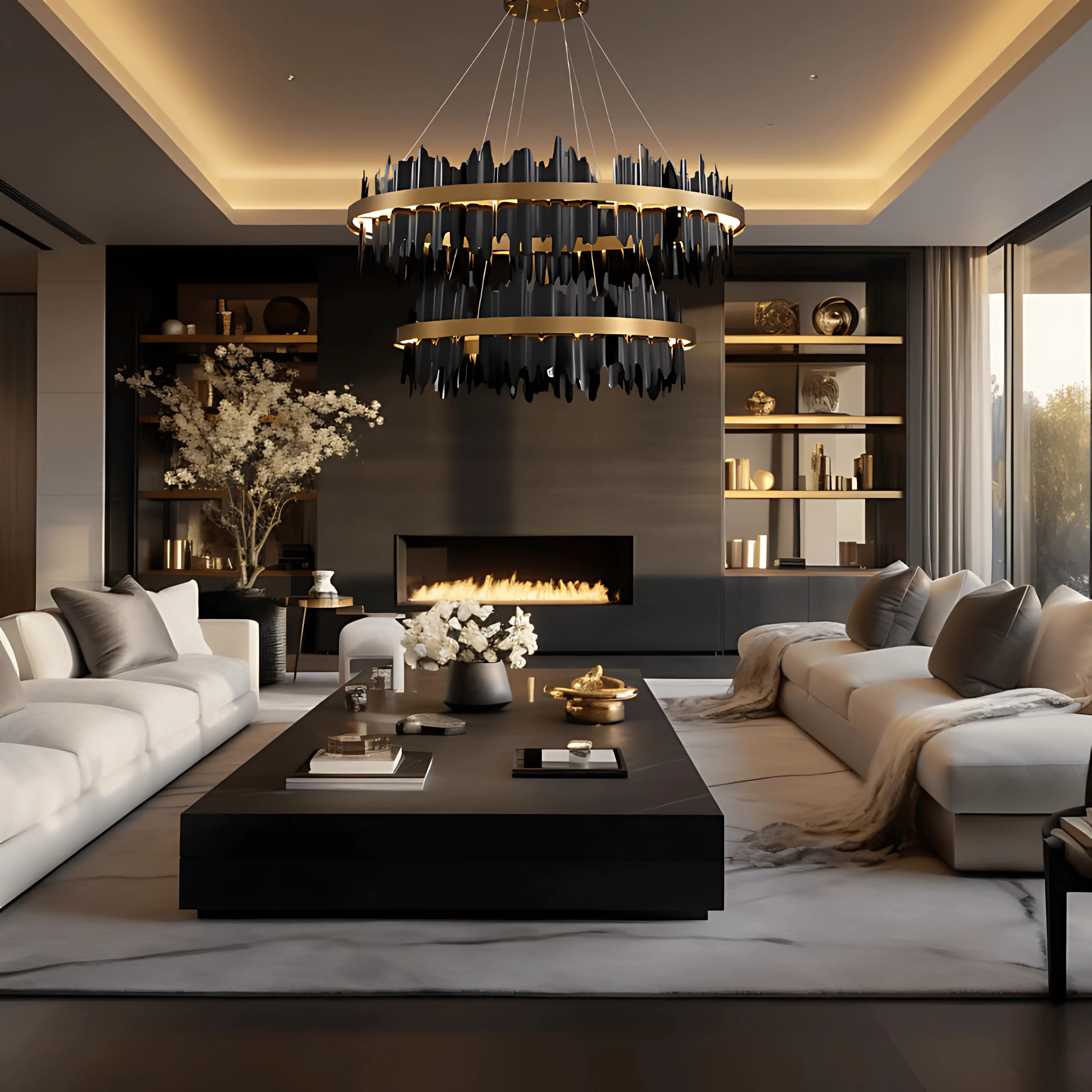 INTERSTELLAR 2 TIER CHANDELIER