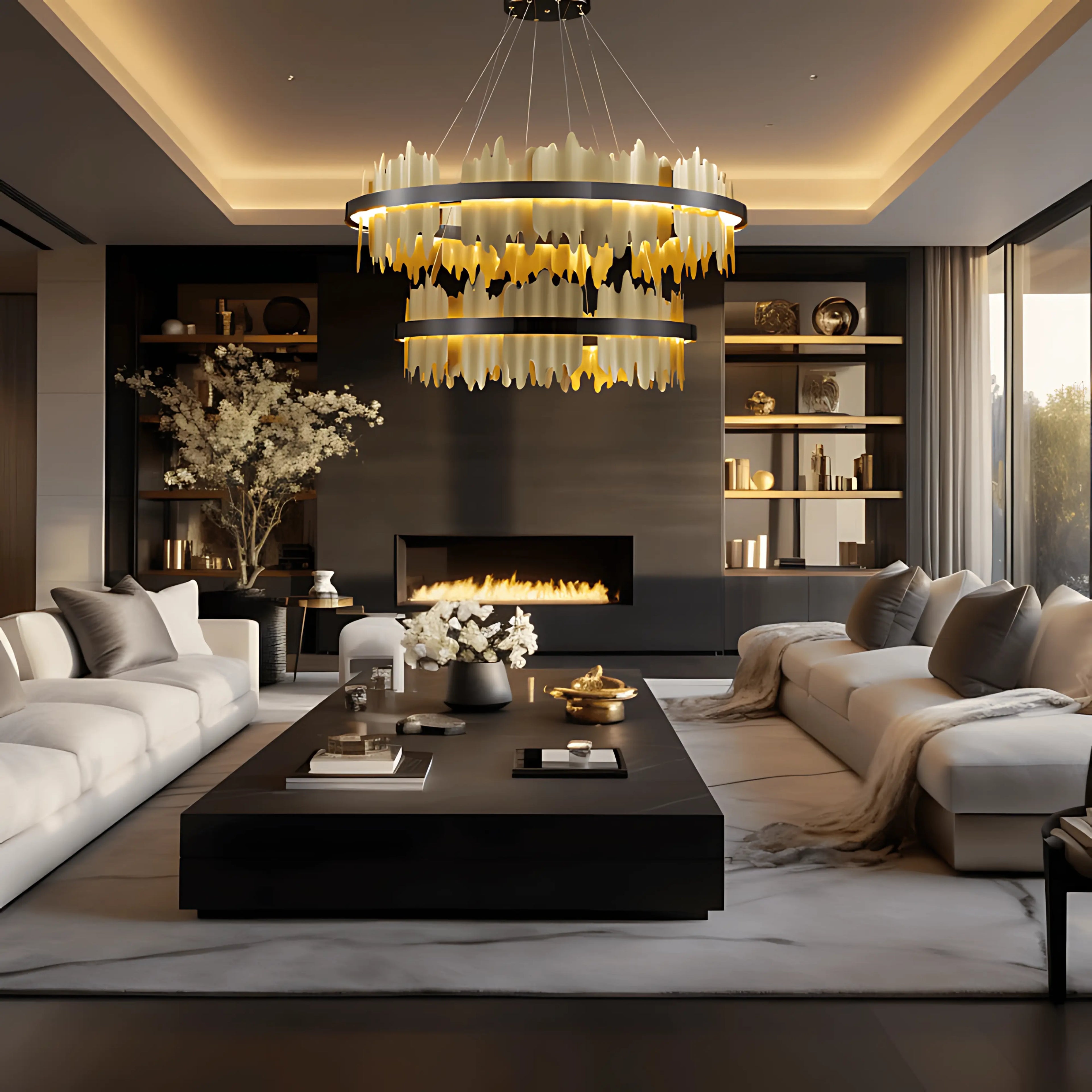 INTERSTELLAR 2 TIER CHANDELIER