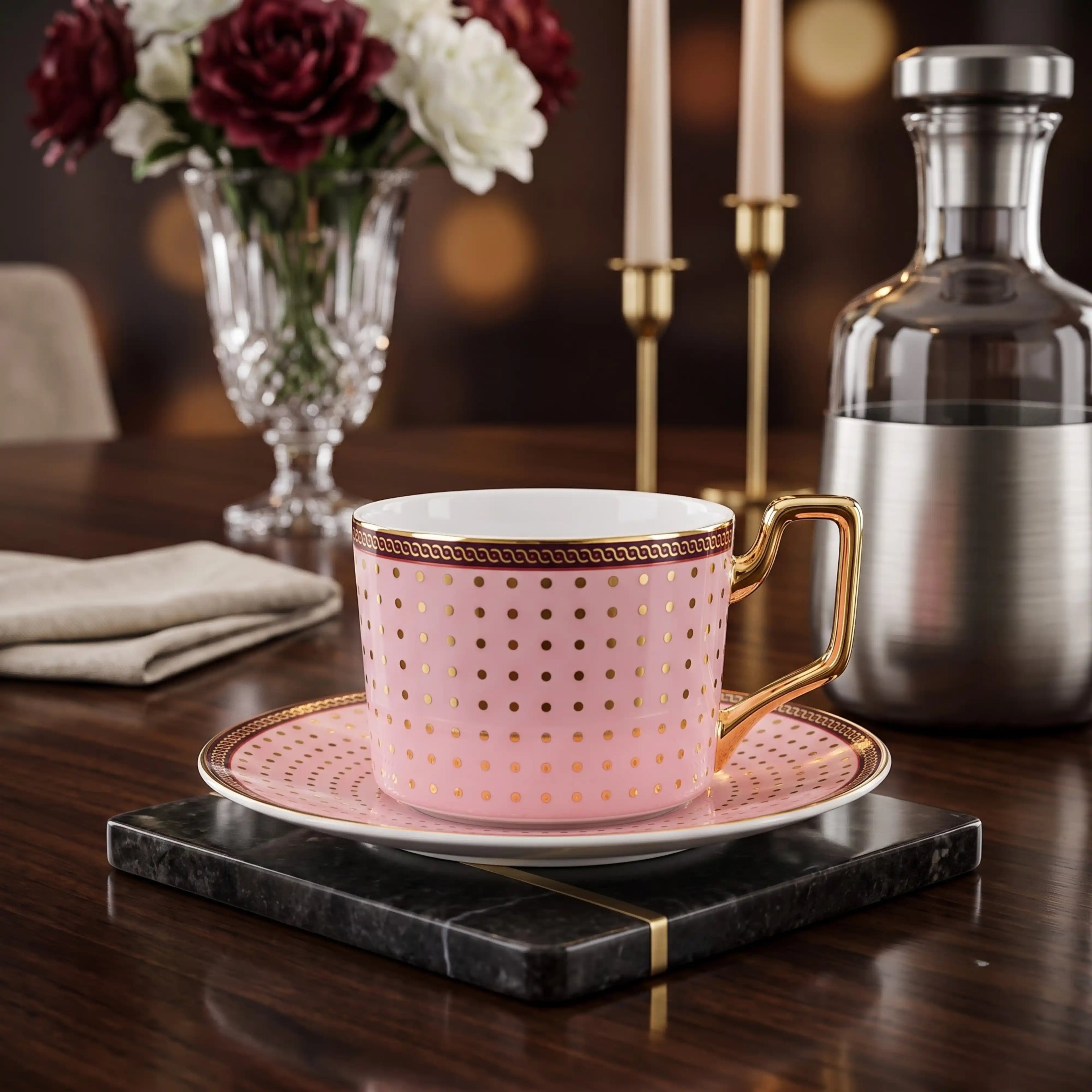 DELPHI ROSE TEACUP SET