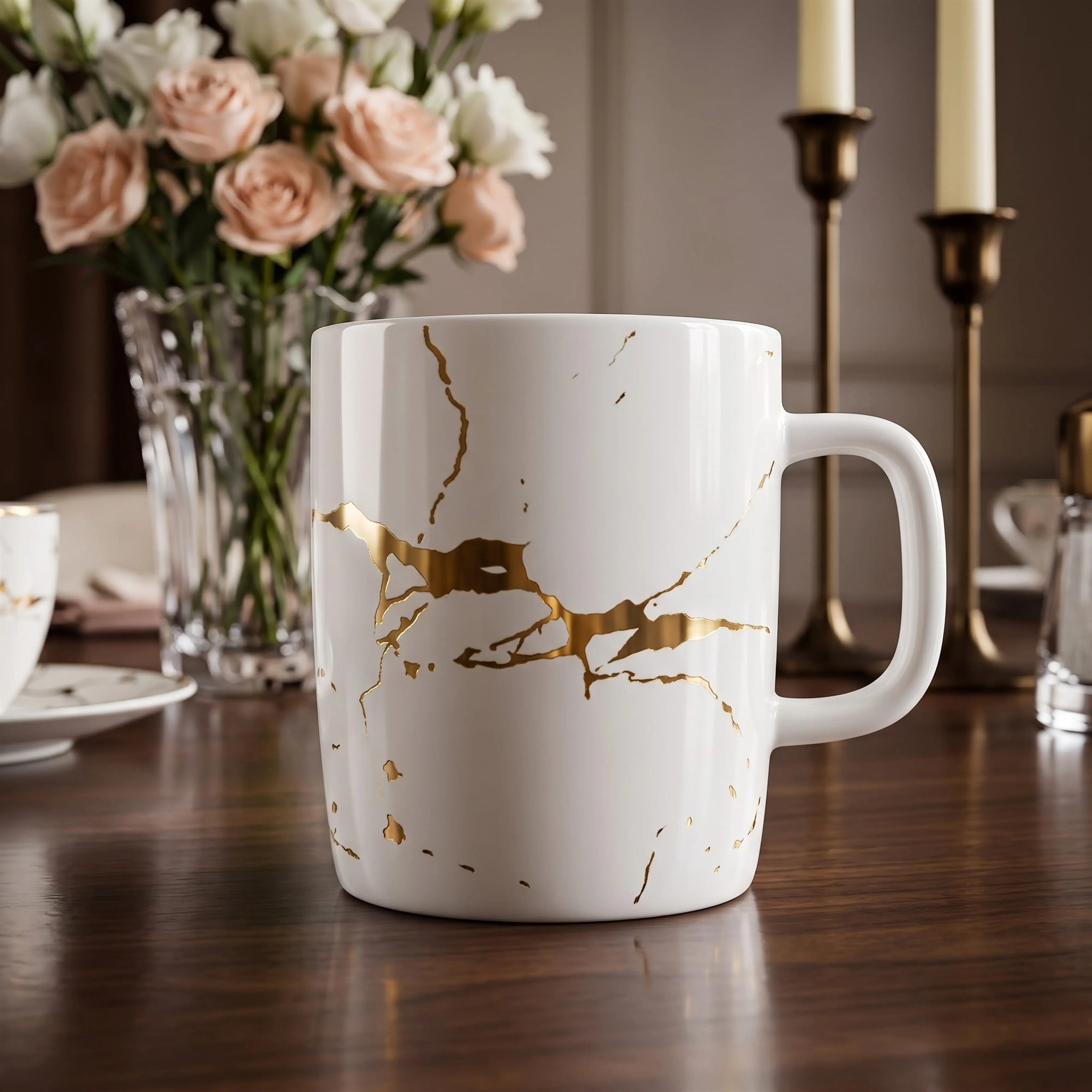 LIGHTNING BLANC TEACUP & MUG SET